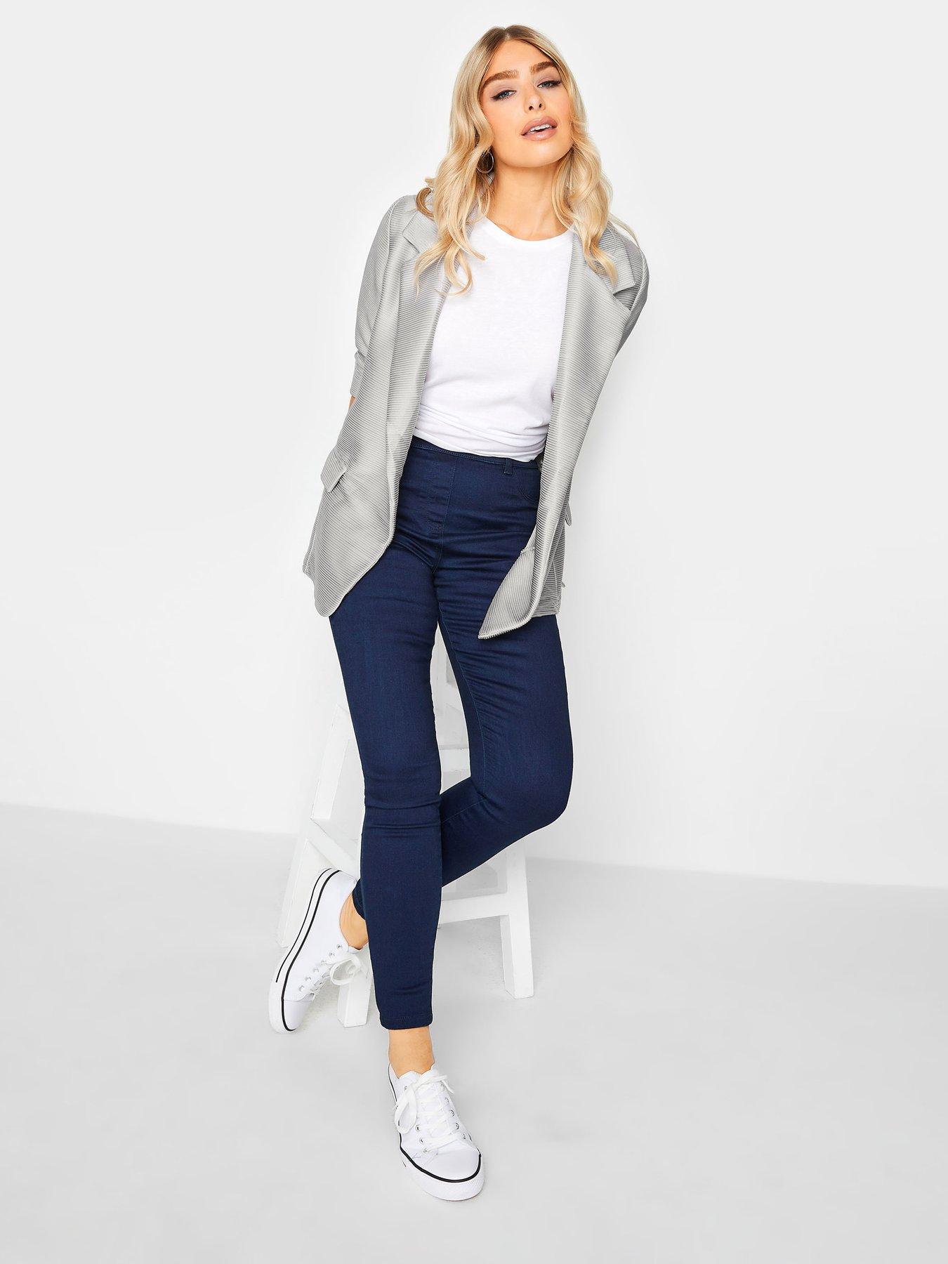 Image 3 of 4 of M&Co Edge To Edge Blazer Jacket - Grey