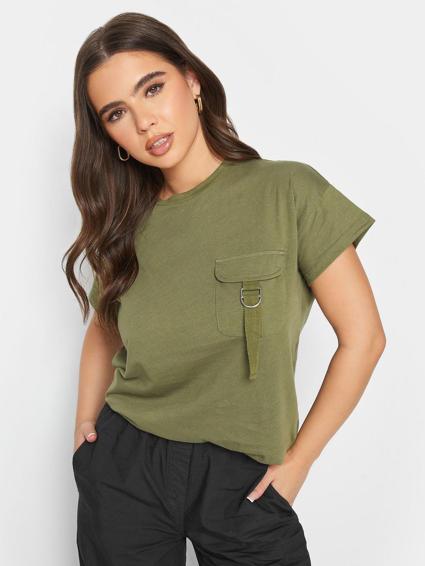 pixiegirl-petite-utility-pocket-tee-greenoutfit