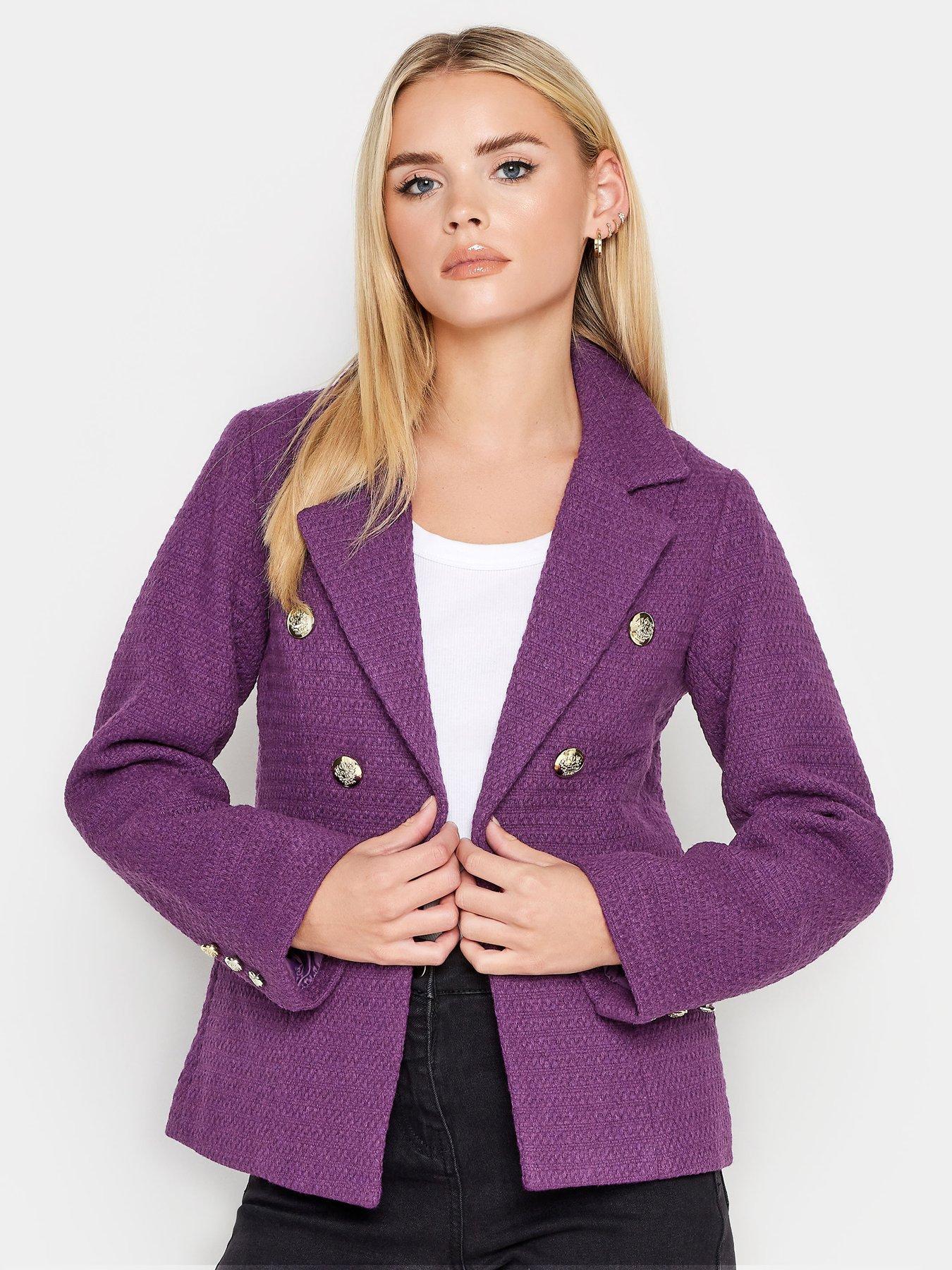 Purple dress 2025 jacket ladies