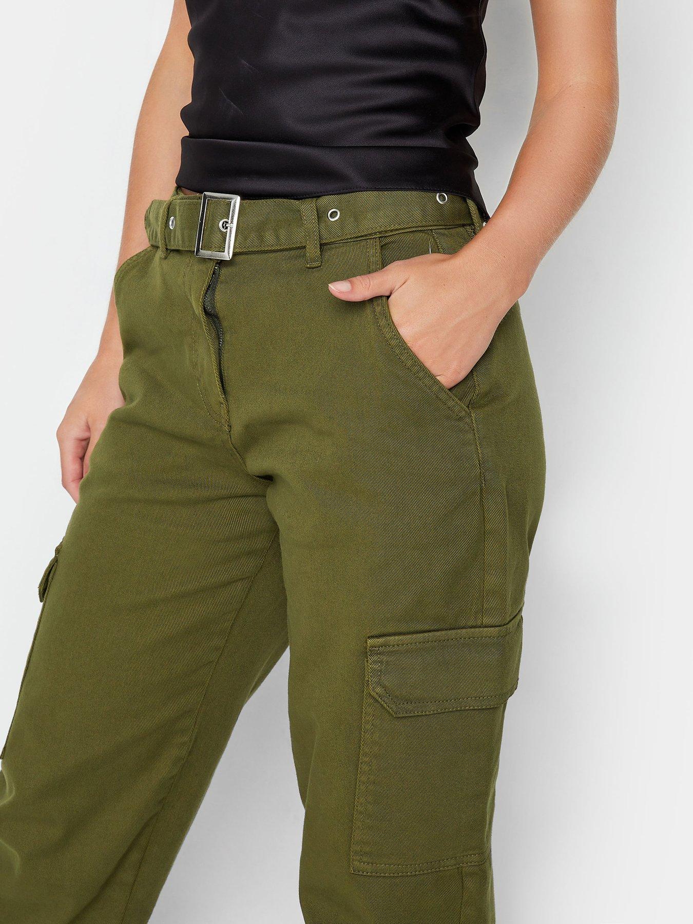 pixiegirl-petite-belted-cuff-jogger-greenoutfit