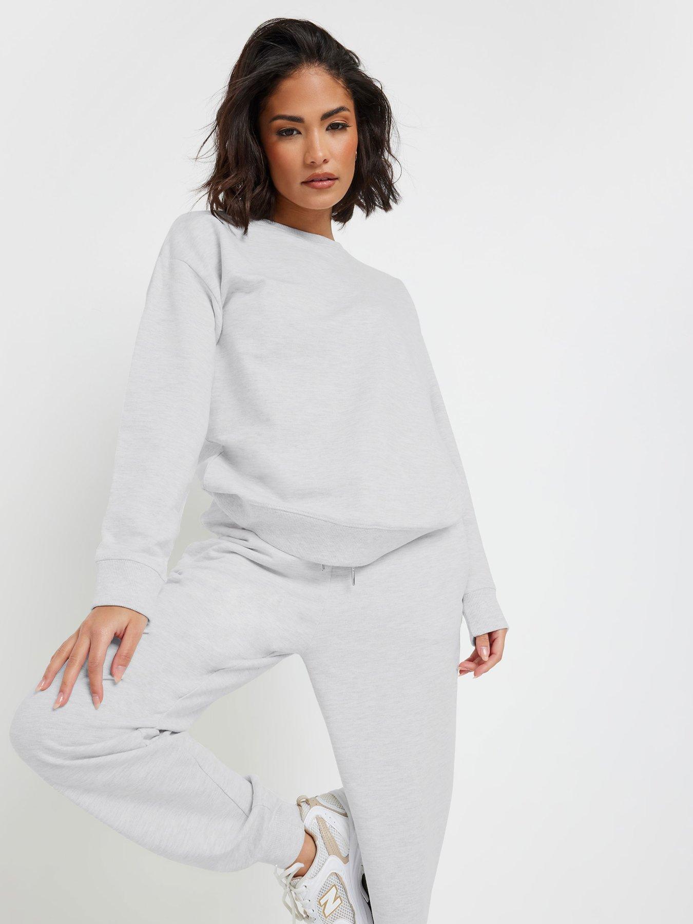 PixieGirl Petite Crew Neck Sweatshirt - Grey