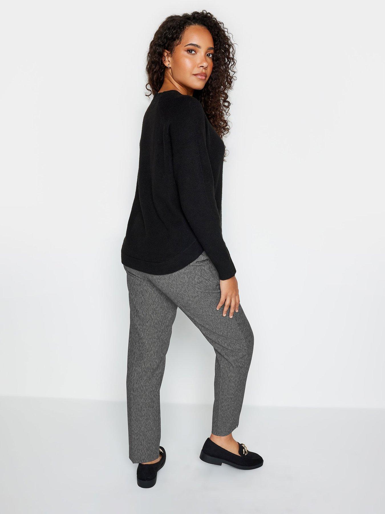 mco-petite-salt-and-pepper-grey-tapered-trouser-petitestillFront