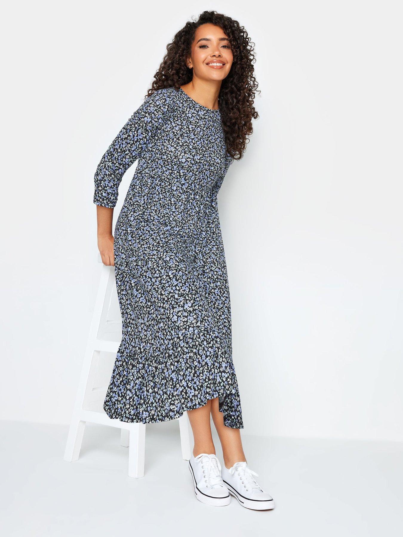 mco-petite-ditsy-print-dress--nbspbluenbsp