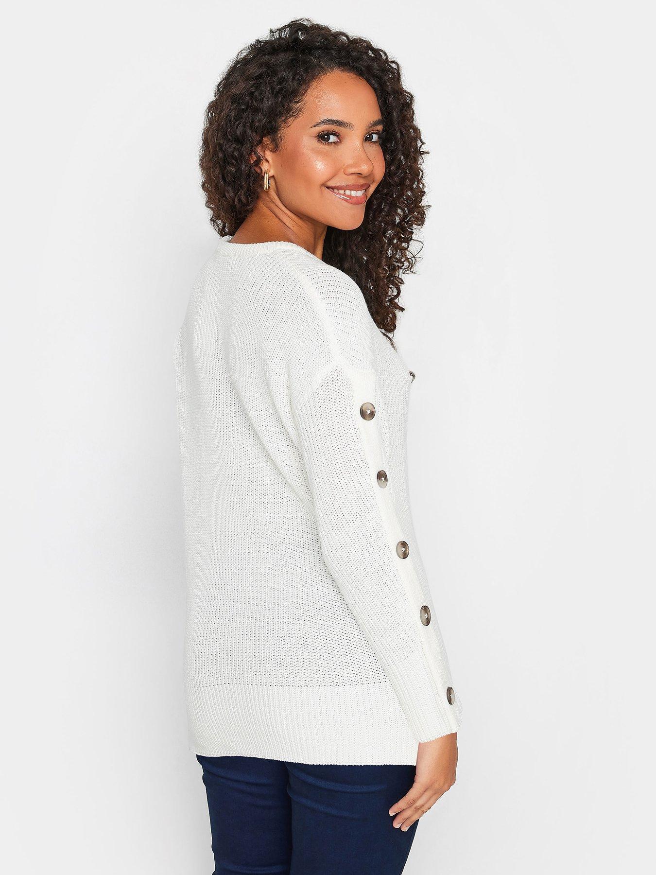 mco-petite-button-sleeve-jumper-whitestillFront