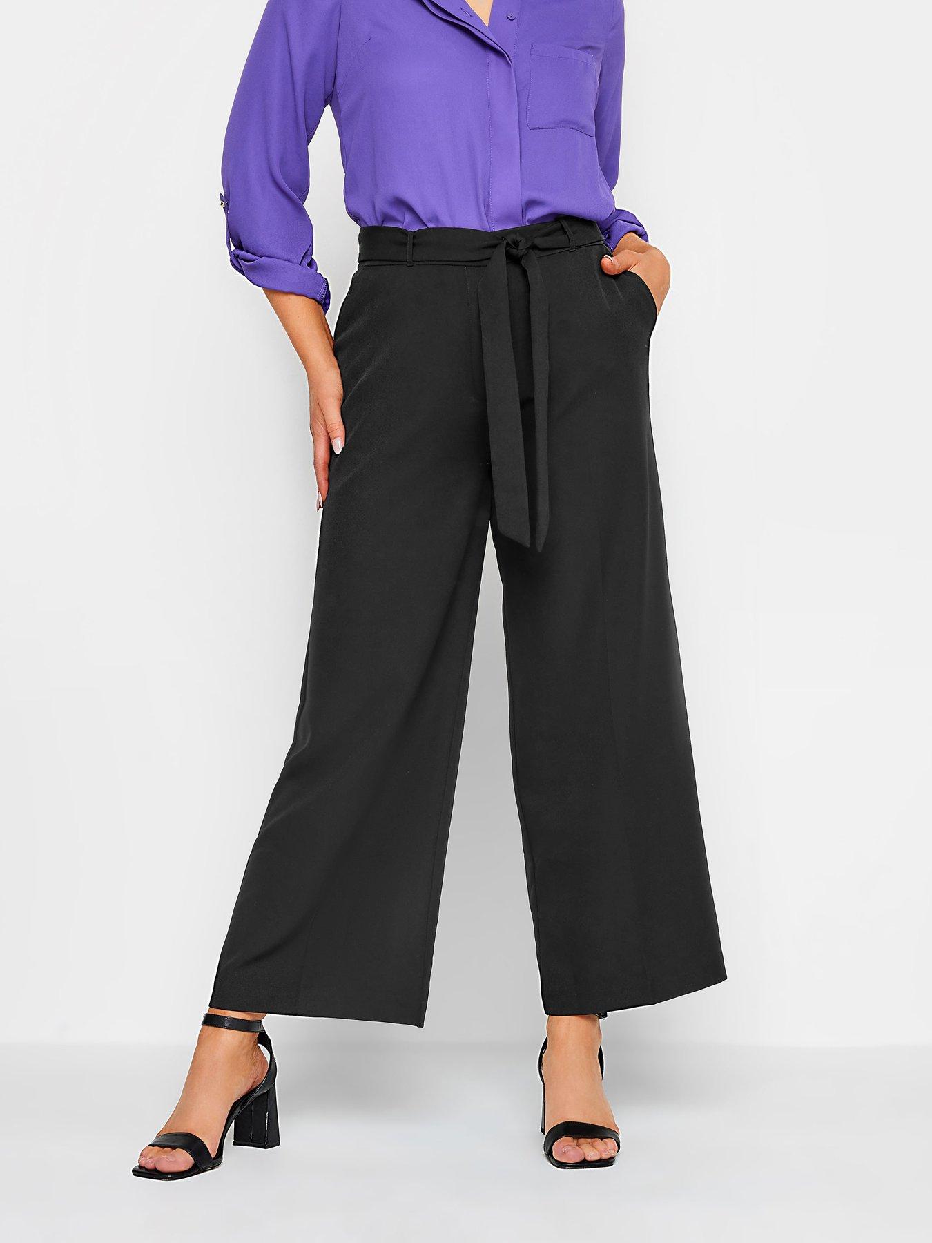 mco-petite-petite-black-tailored-wide-leg-trousers