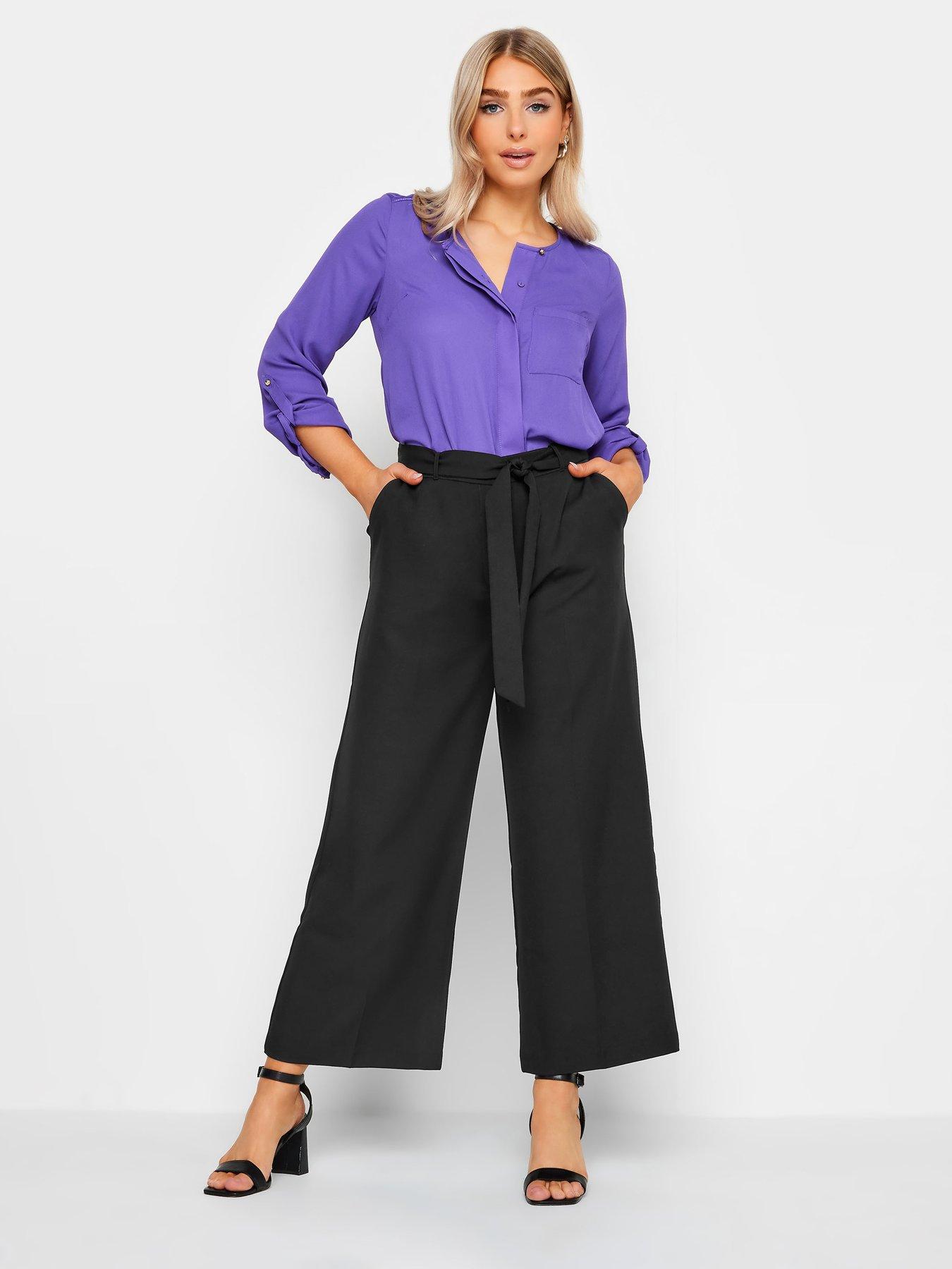 mco-petite-petite-black-tailored-wide-leg-trousersback