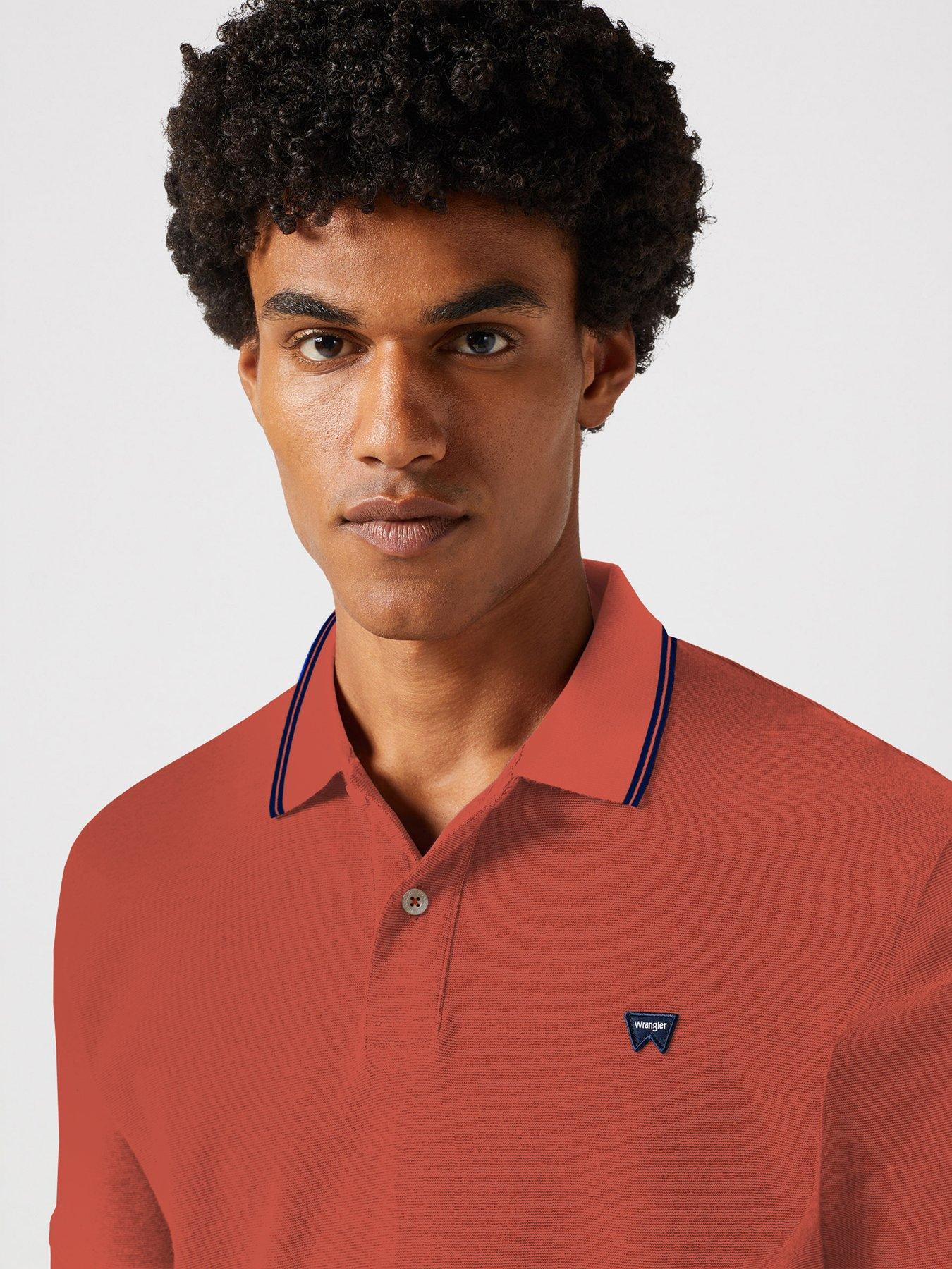 wrangler-wrangler-tipped-collar-polo-shirt-dark-pinkoutfit