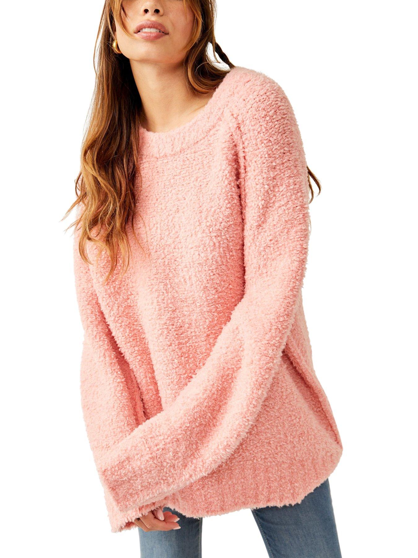 free-people-teddy-sweater-tunic-pink