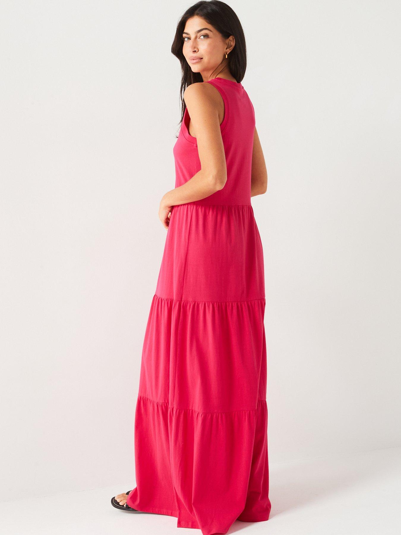 everyday-sleeveless-tiered-maxi-dress-pinkstillFront