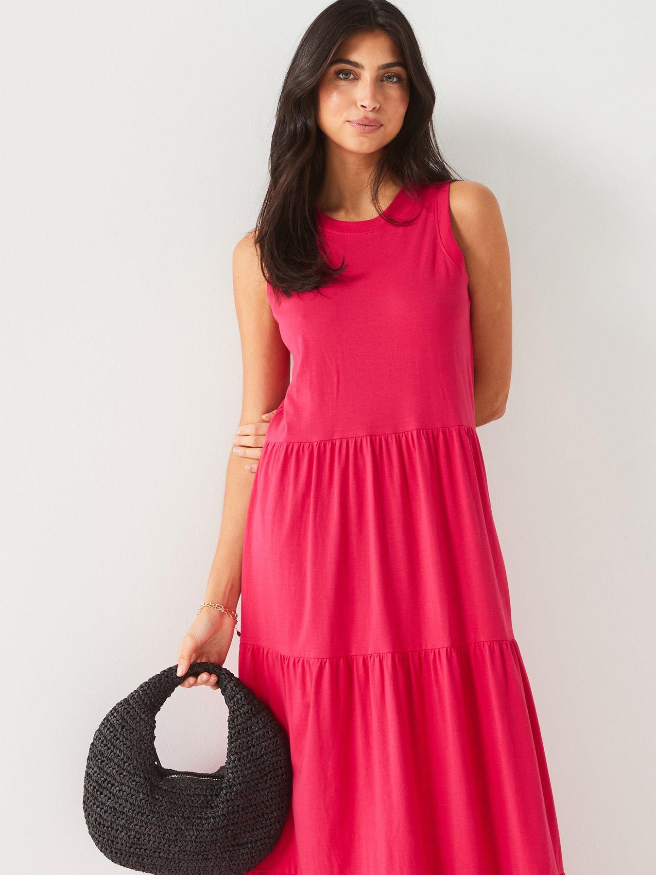 everyday-sleeveless-tiered-maxi-dress-pinkdetail