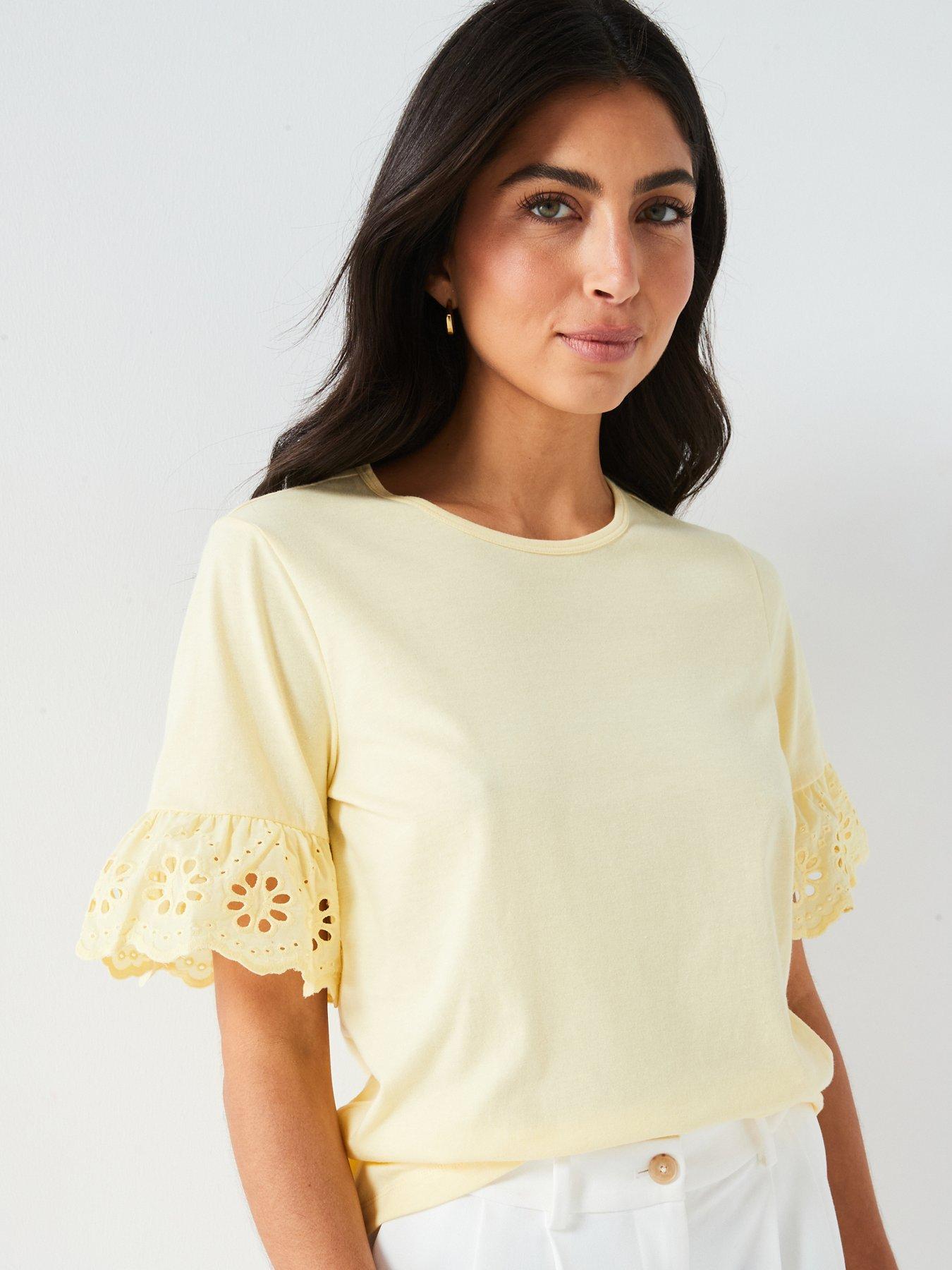 v-by-very-broderie-ruffle-sleeve-tshirt-yellowoutfit