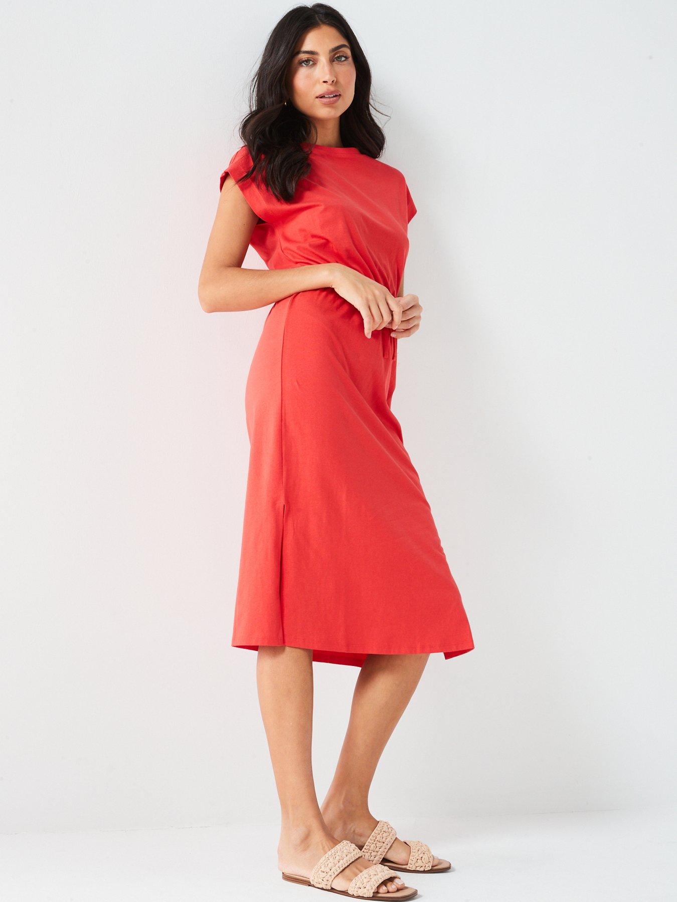 everyday-channel-waist-midi-dress-redback