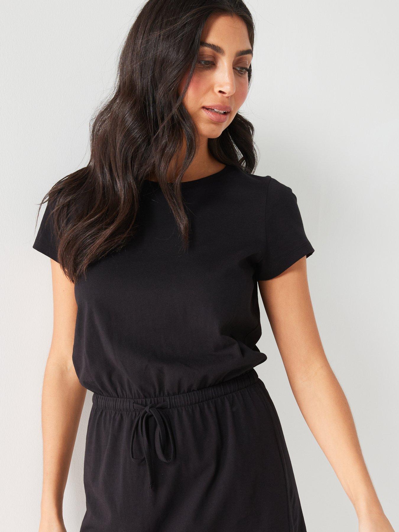 everyday-channel-waist-mini-dress-blacknbspoutfit