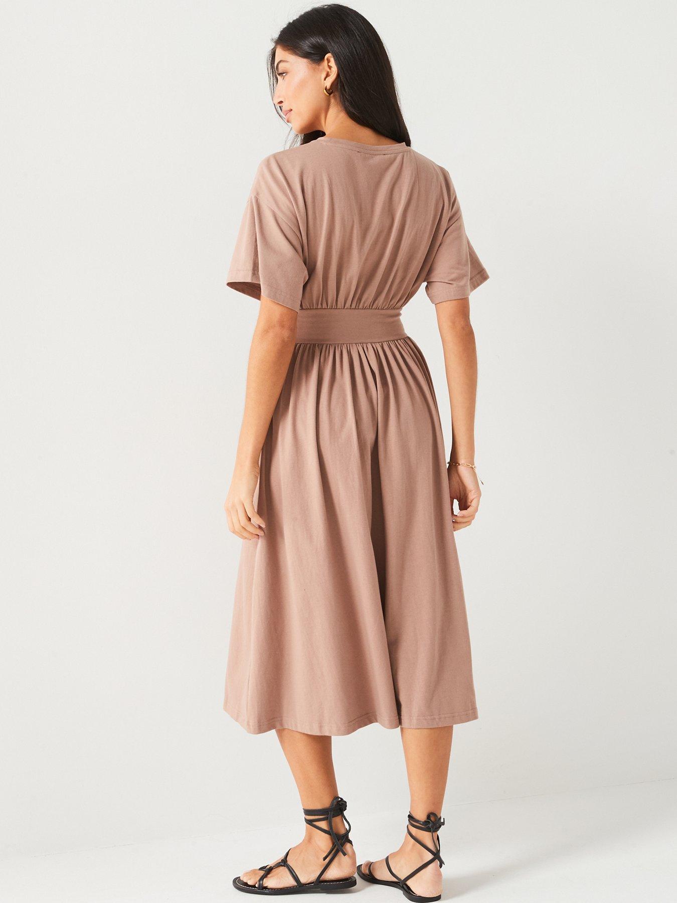 everyday-waisted-midi-dress-nudestillFront