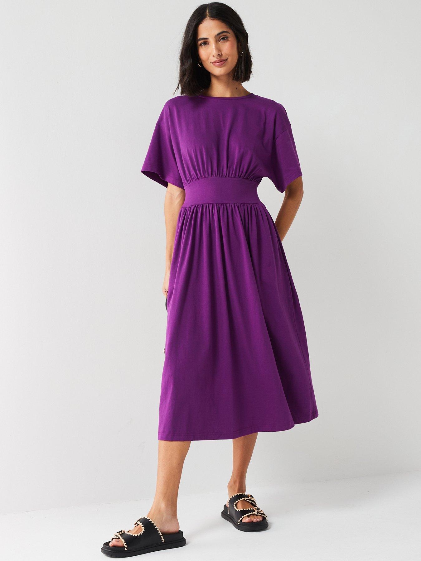 everyday-waisted-midi-dress-purpledetail