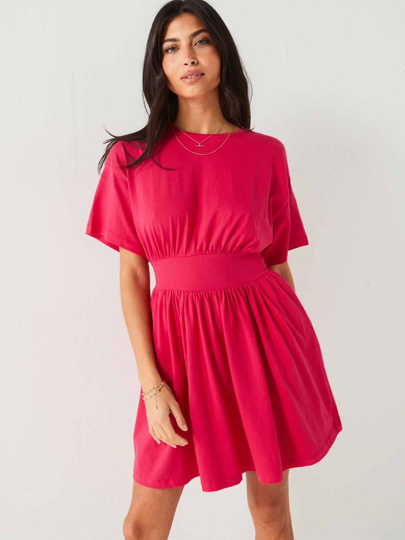 everyday-waisted-mini-dress-pink