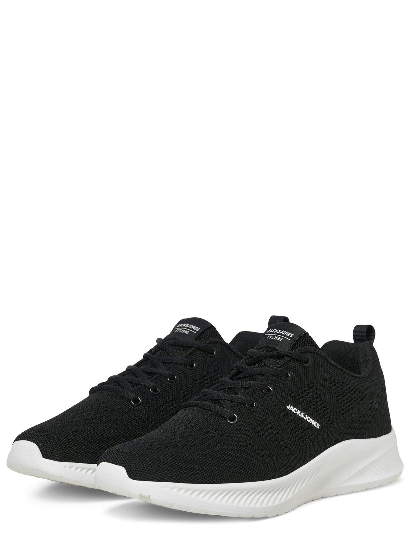 jack-jones-jack-amp-jones-croxley-knit-logo-trainers-blackstillFront