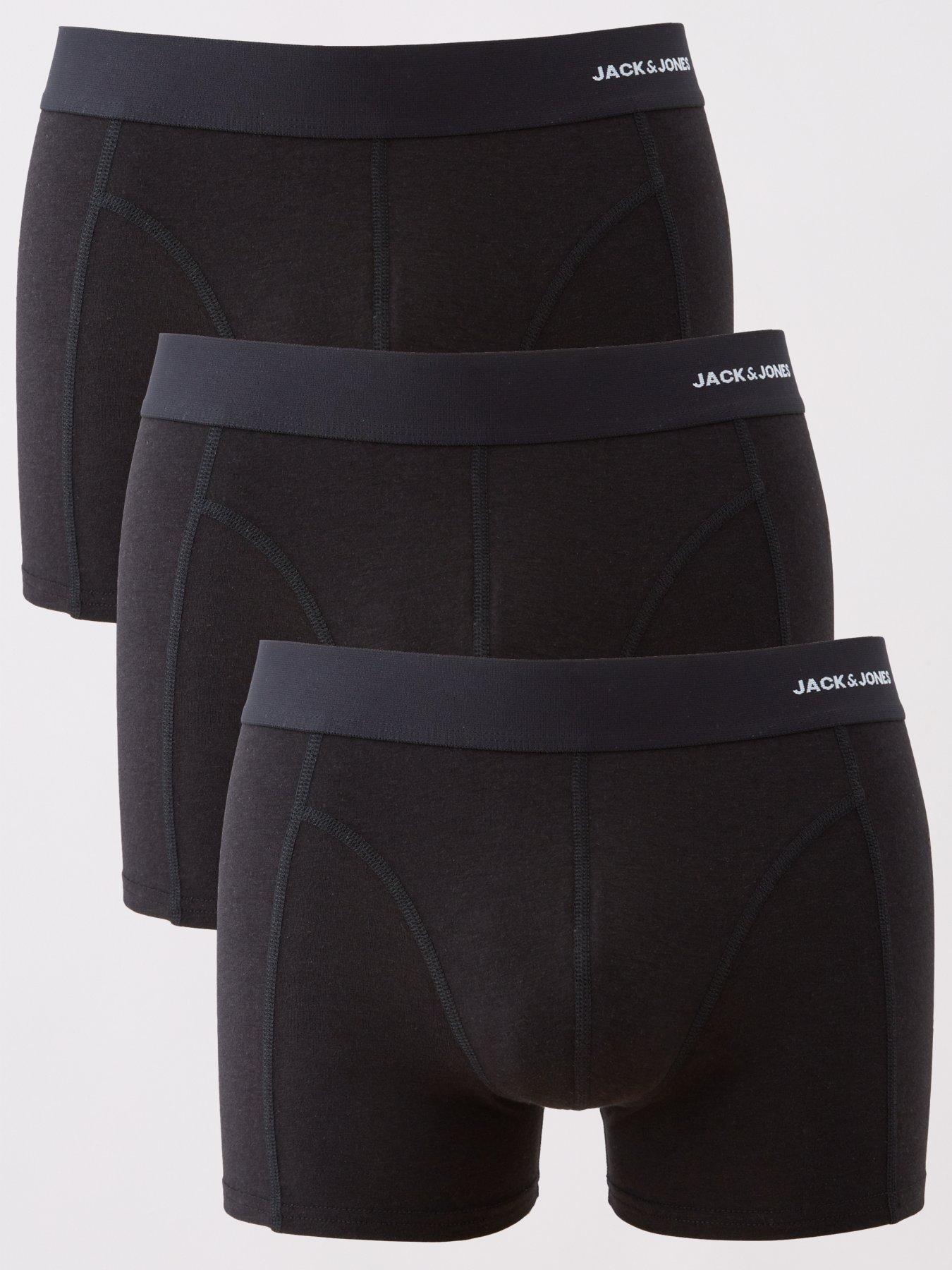Jack & Jones Jack  &  Jones 3-pack Bamboo Viscose Trunks - Black