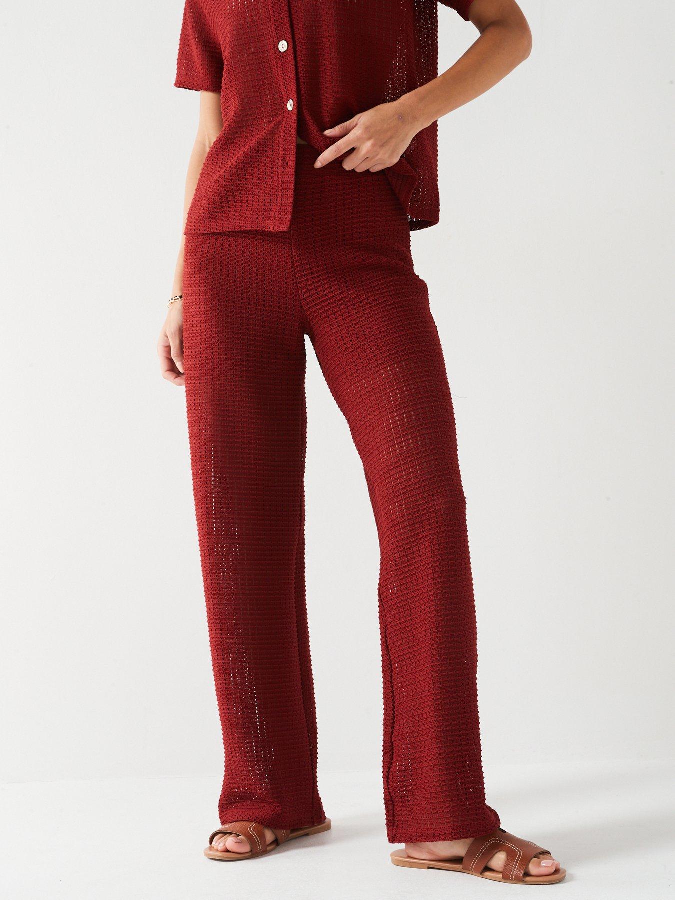 v-by-very-crochet-co-ord-trousers-red