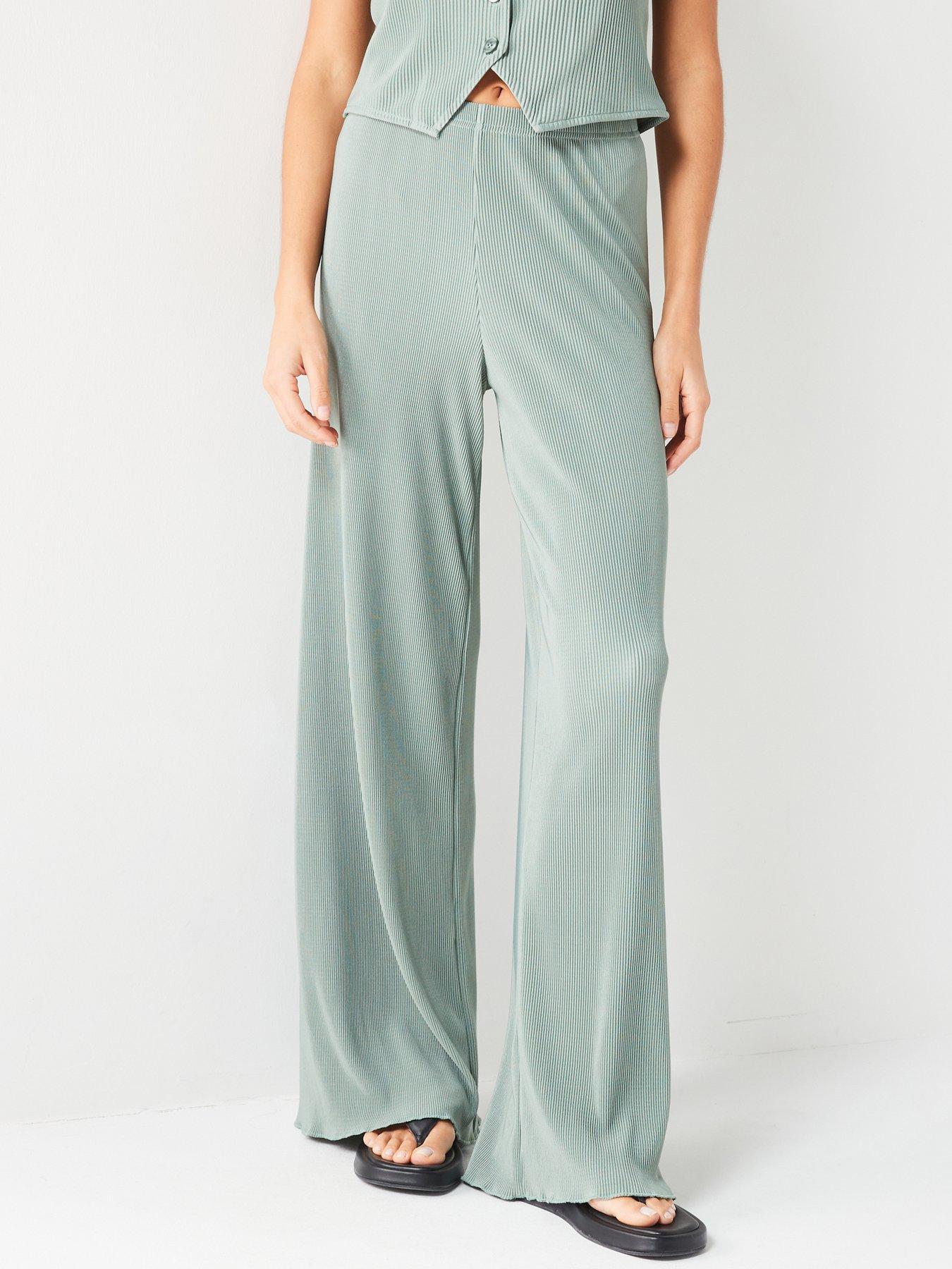 v-by-very-crinkle-wide-leg-trouser-match-waistcoat-green