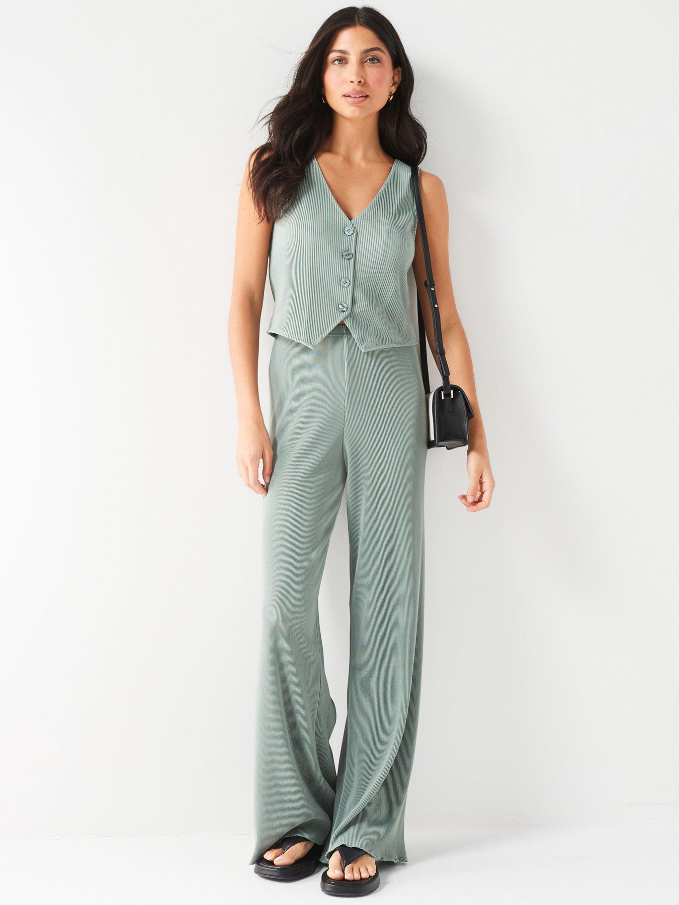 v-by-very-crinkle-wide-leg-trouser-match-waistcoat-greenback