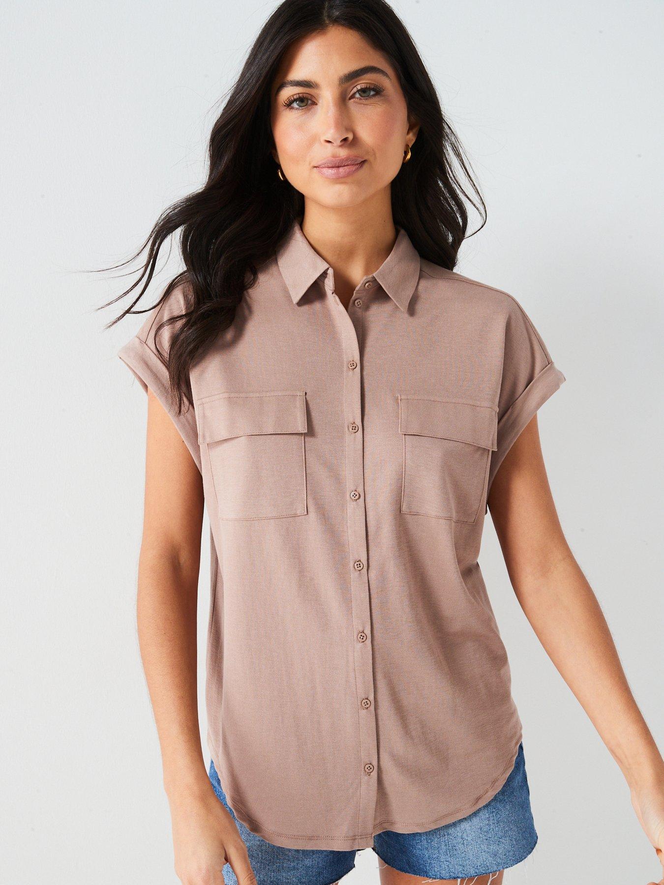 v-by-very-pocket-shirt-light-brown