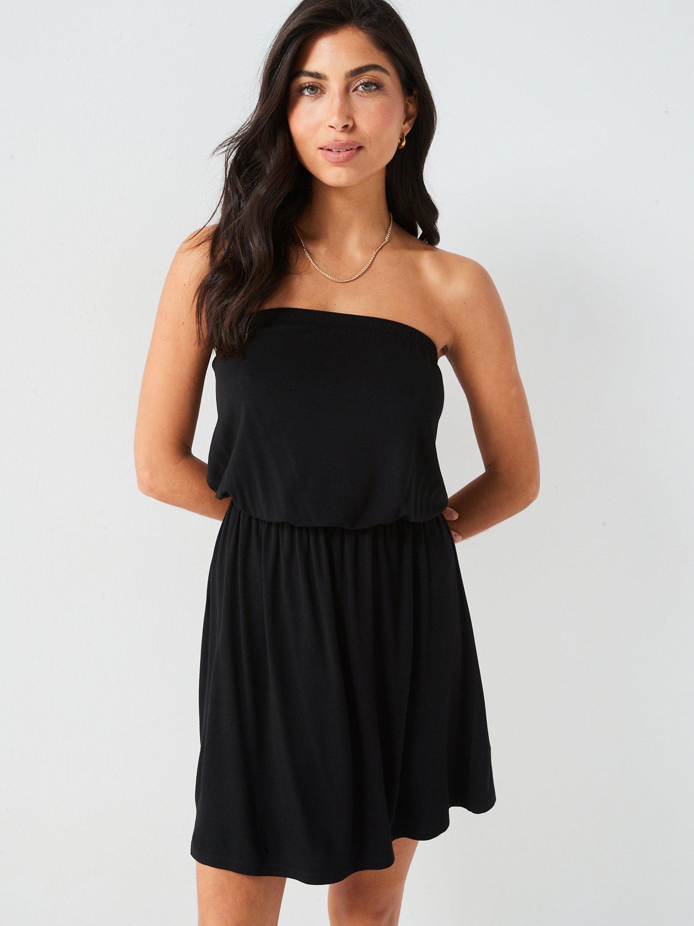 everyday-bandeau-mini-dress-black