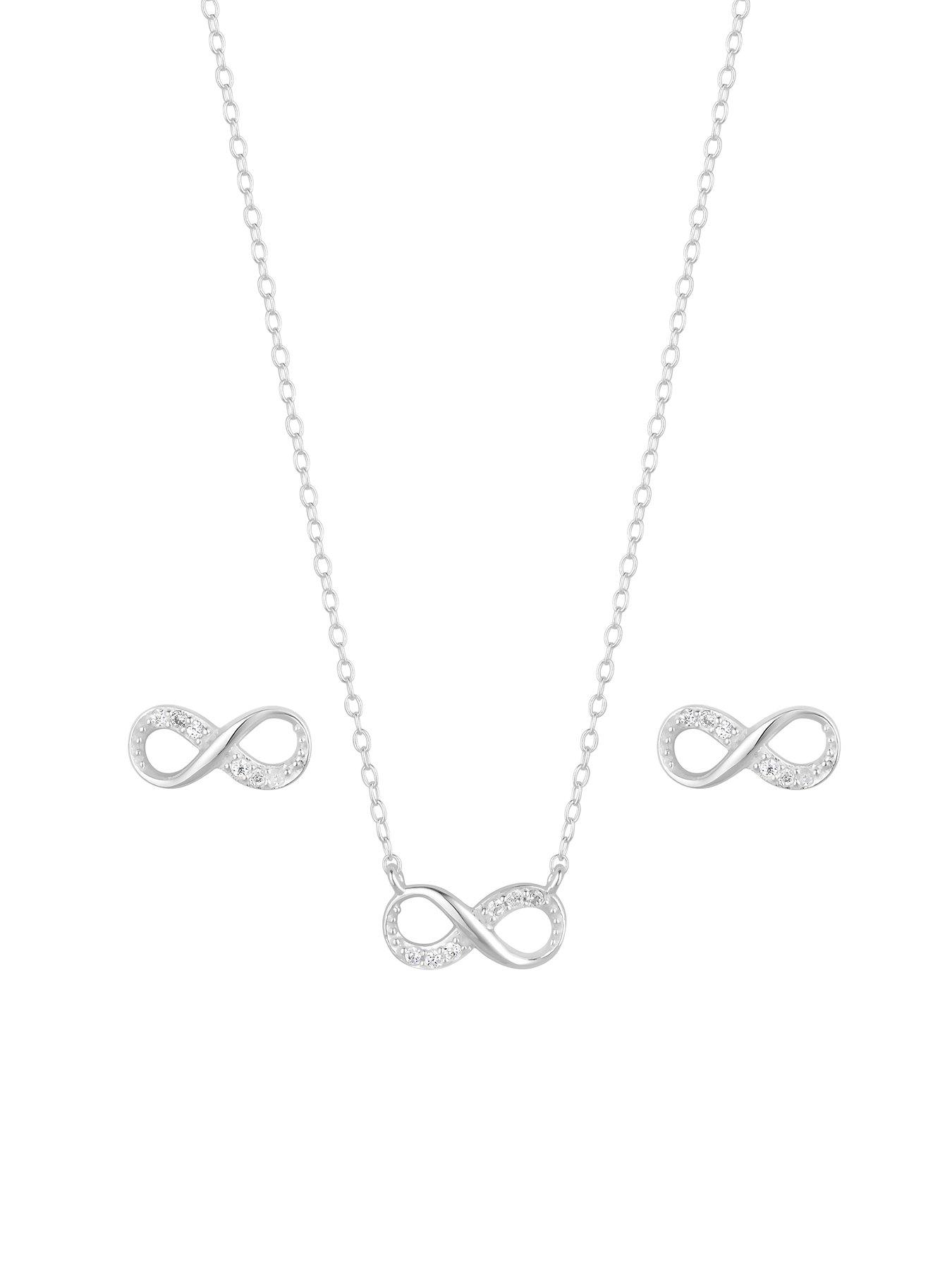 Image 2 of 2 of Simply Silver Sterling Silver 925 Infinity Set - Gift Boxed