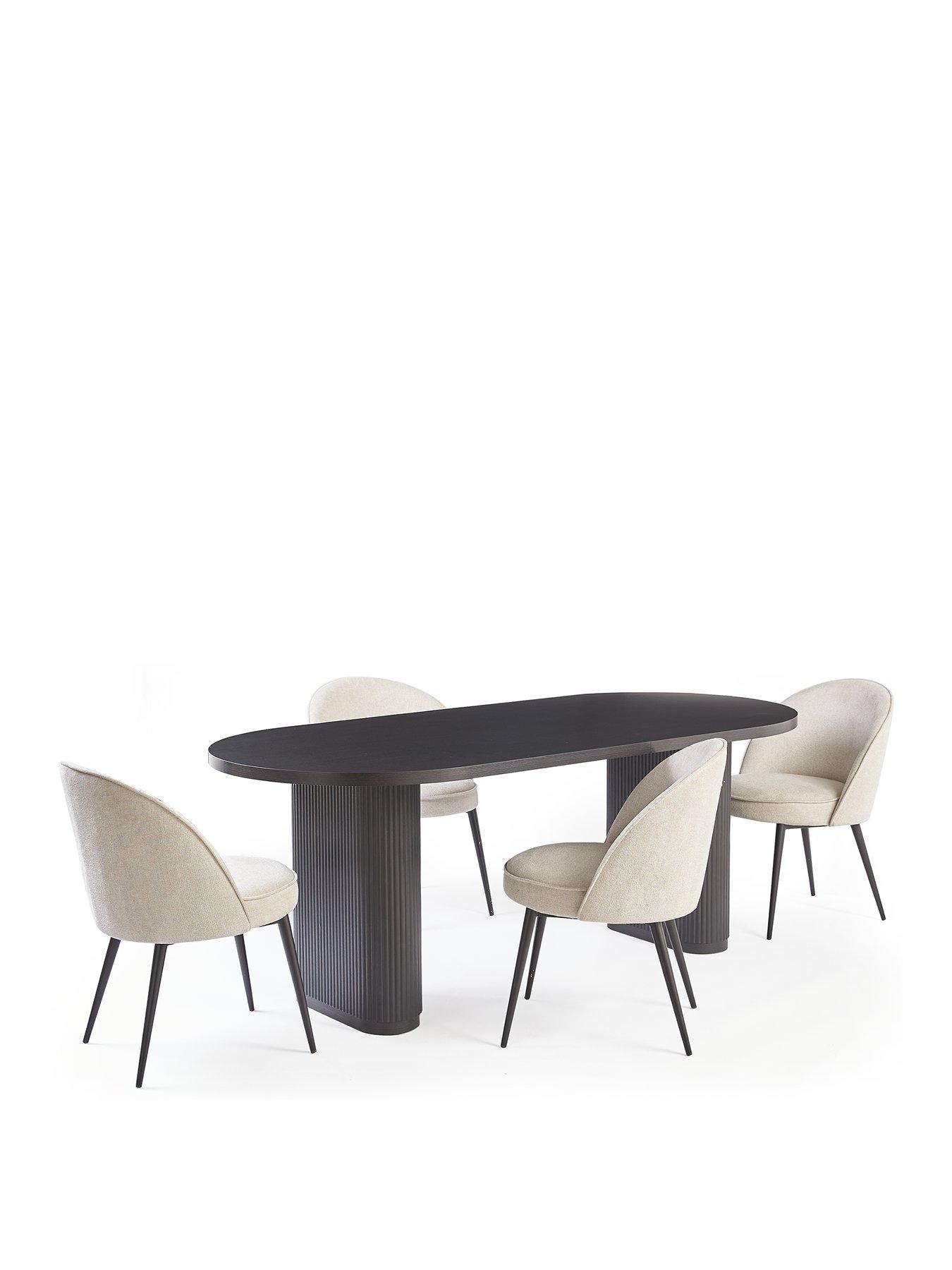 very-home-carina-200-cmnbspdining-tablenbspnbsp4-chairs-blacknaturalstillFront