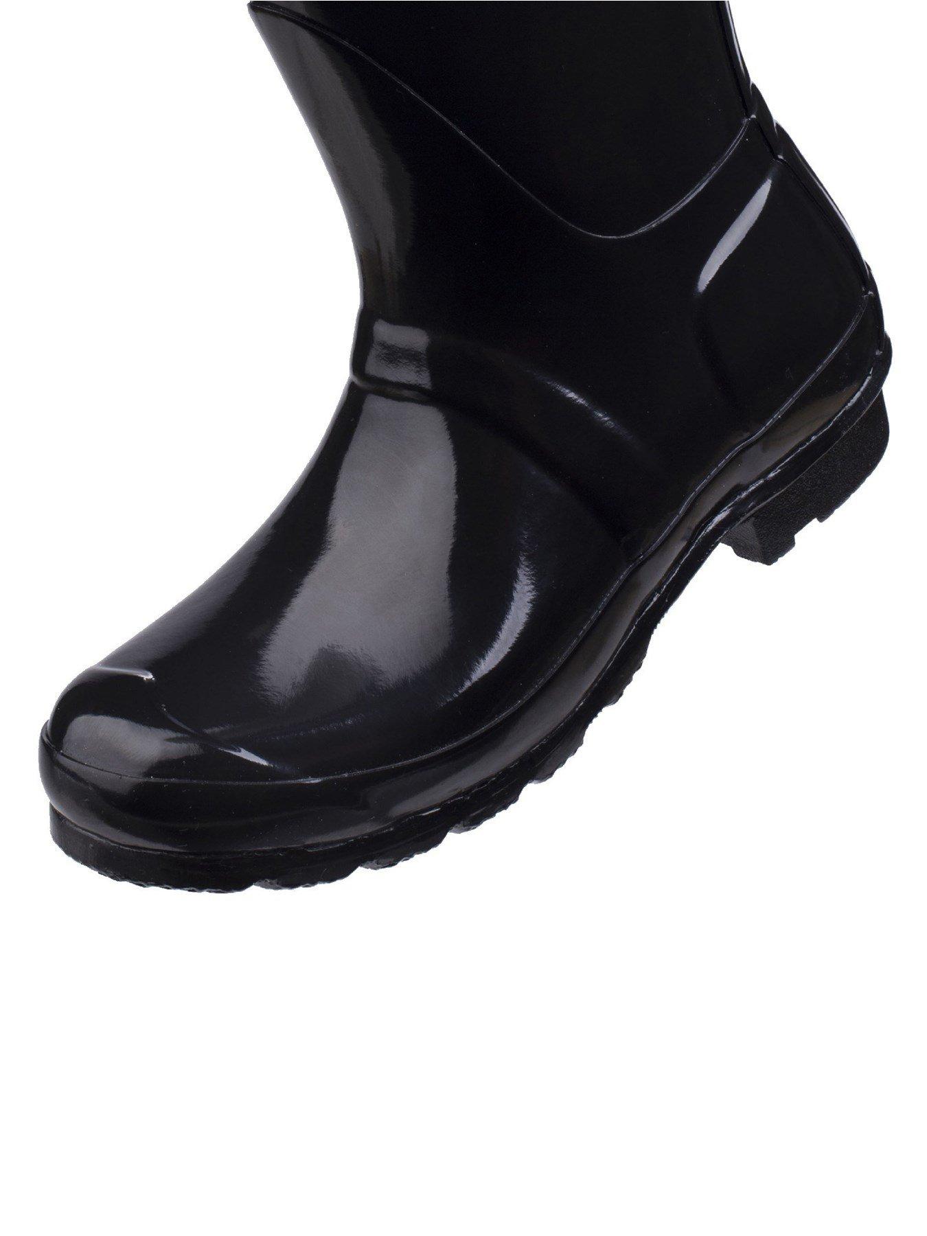 Image 5 of 5 of Hunter Hunter Original Tall Gloss Knee High Boots - Black
