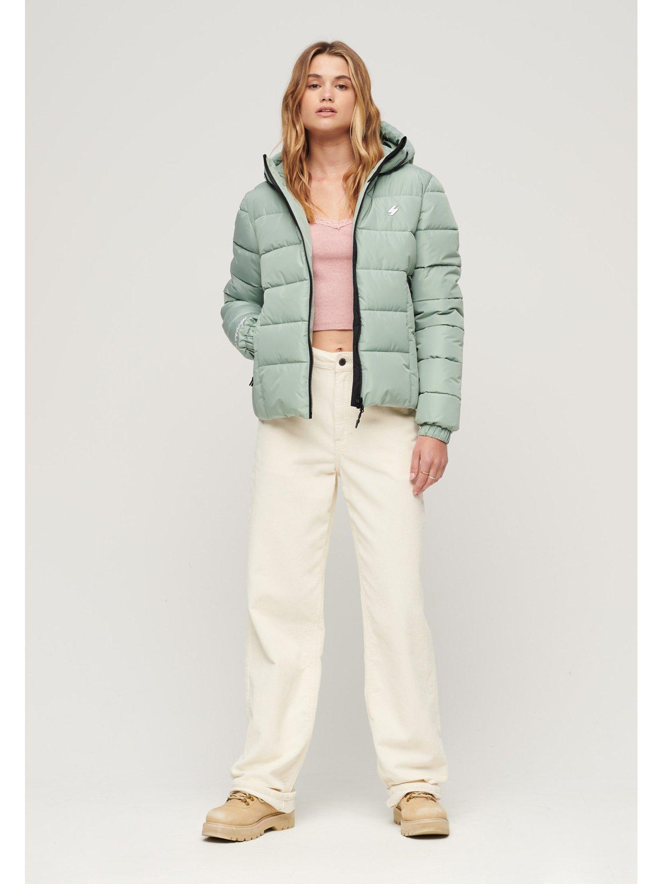 Mint puffer jacket sale