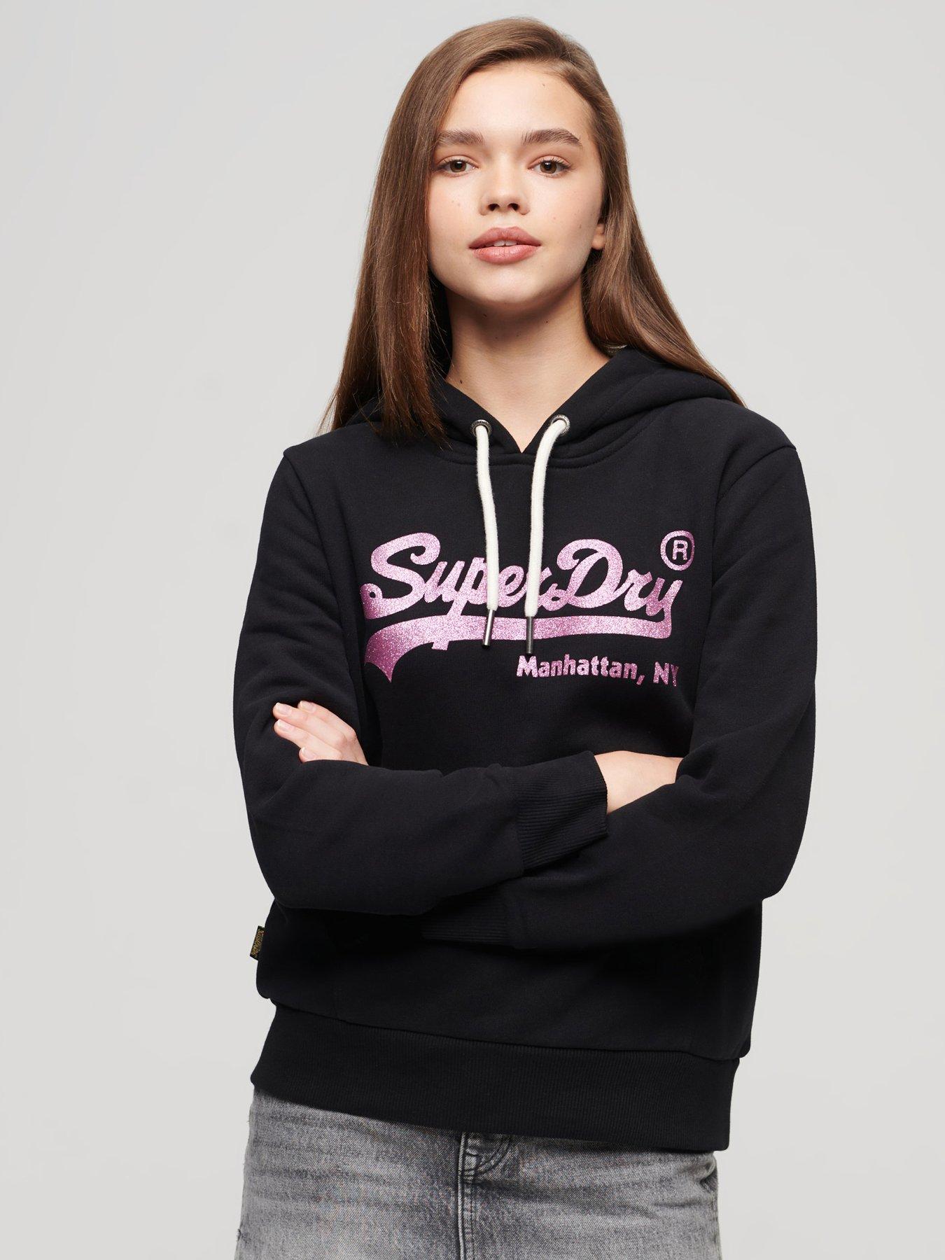 Superdry Superdry Sport Mesh Zip Hoodie - Women's Womens  Hoodies-and-sweatshirts
