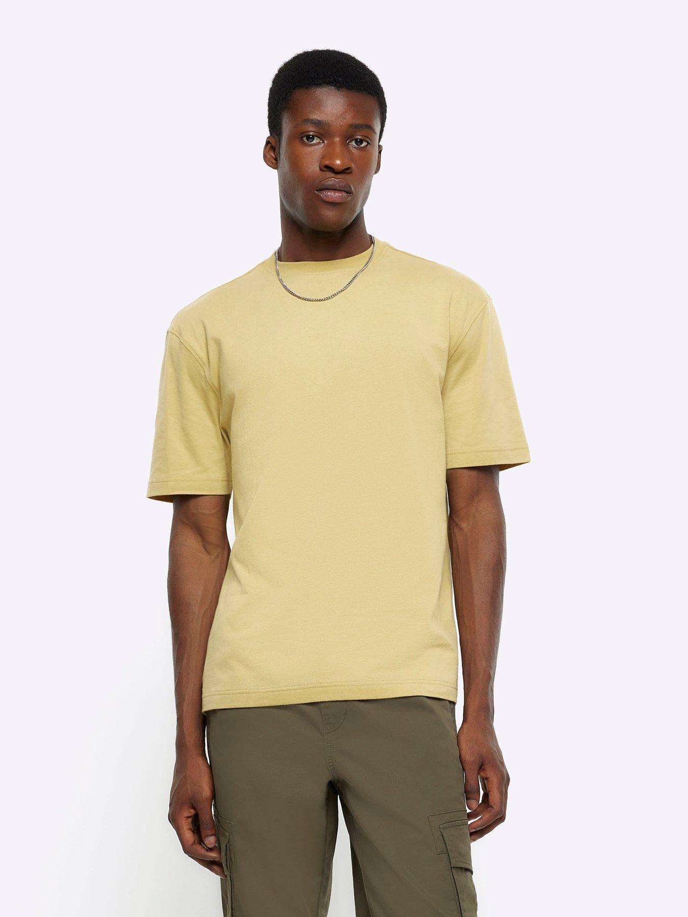 River island muscle fit hot sale shirt