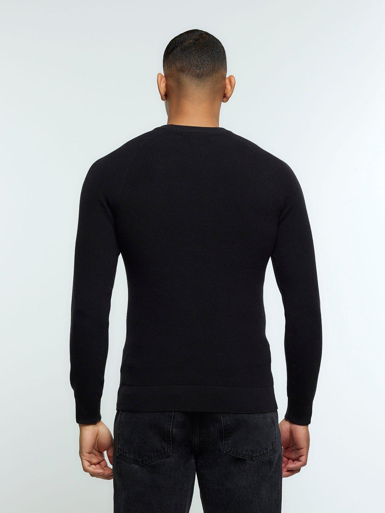 river-island-long-sleeve-muscle-fit-baby-rib-crew-jumper-blackstillFront