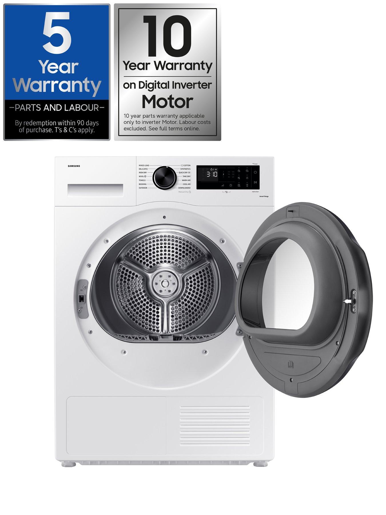 Image 2 of 8 of Samsung Series 5 AI Energy DV80CGC0B0AEEU 8kg Heat Pump Tumble Dryer with OptimalDry - White