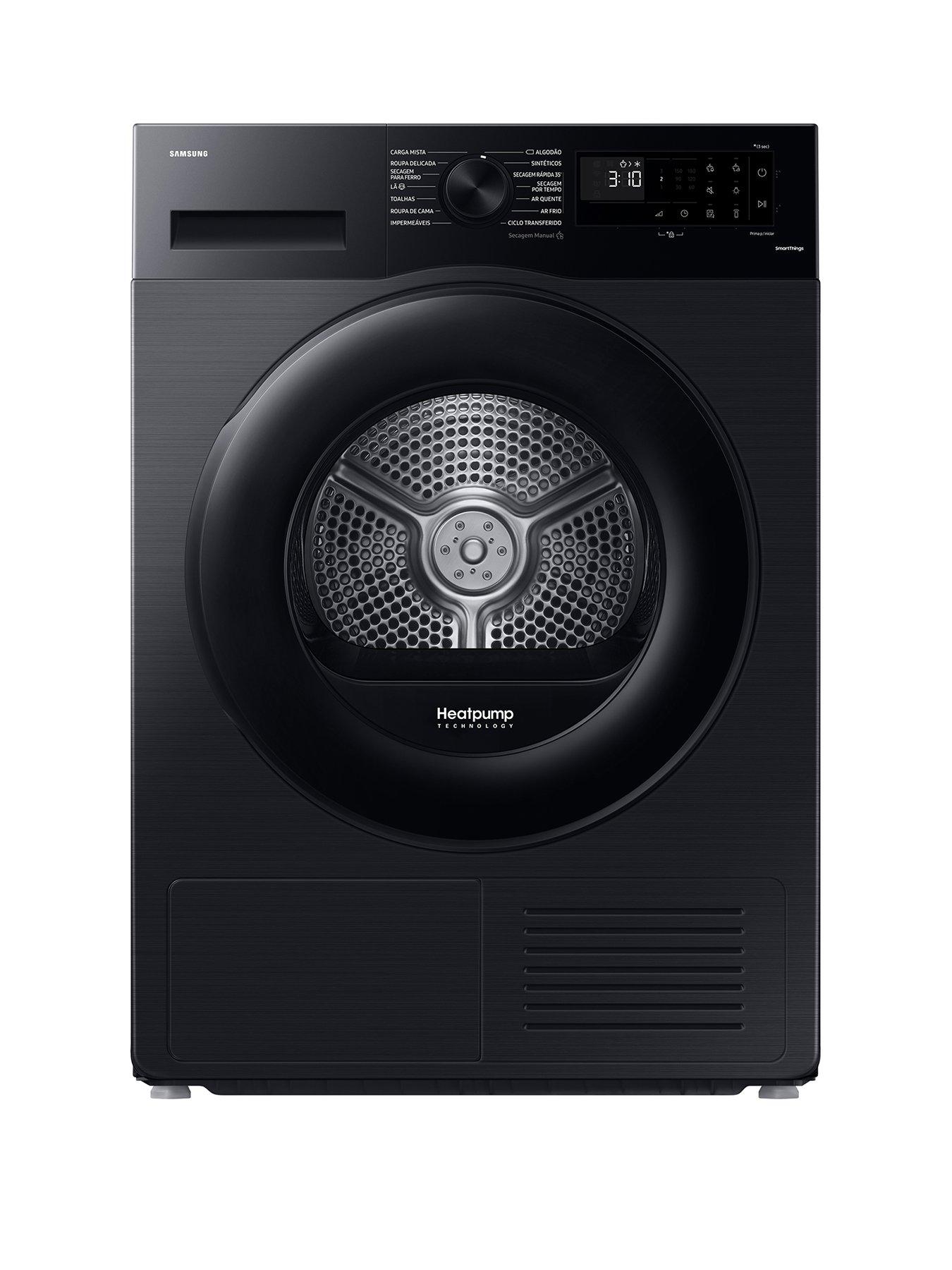Image 1 of 8 of Samsung Series 5 AI Energy DV80CGC0B0ABEU 8kg Heat Pump Tumble Dryer with OptimalDry - Black