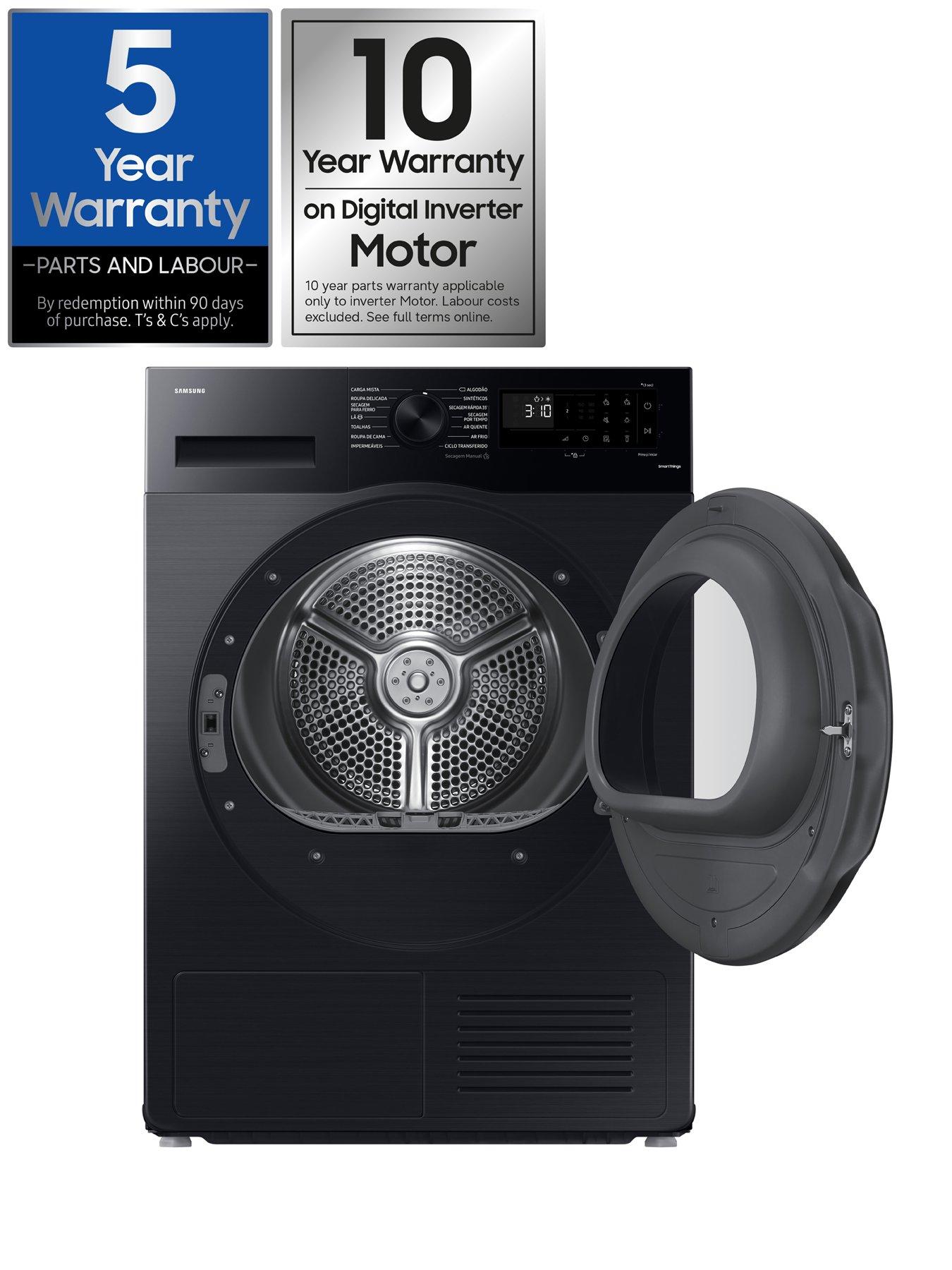Image 2 of 8 of Samsung Series 5 AI Energy DV80CGC0B0ABEU 8kg Heat Pump Tumble Dryer with OptimalDry - Black