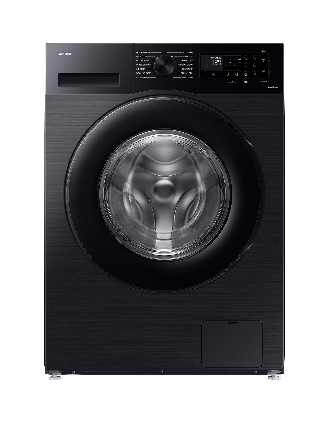 Image 1 of 7 of Samsung Series 5 AI Energy WW80CGC04DABEU 8kg Load, 1400 Spin ecobubble Washing Machine with SmartThings - Black