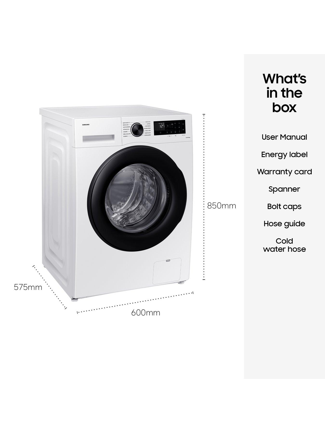 Image 7 of 8 of Samsung Series 5 AI Energy WW90CGC04DAEEU 9kg Load, 1400 Spin ecobubble Washing Machine with SmartThings - White