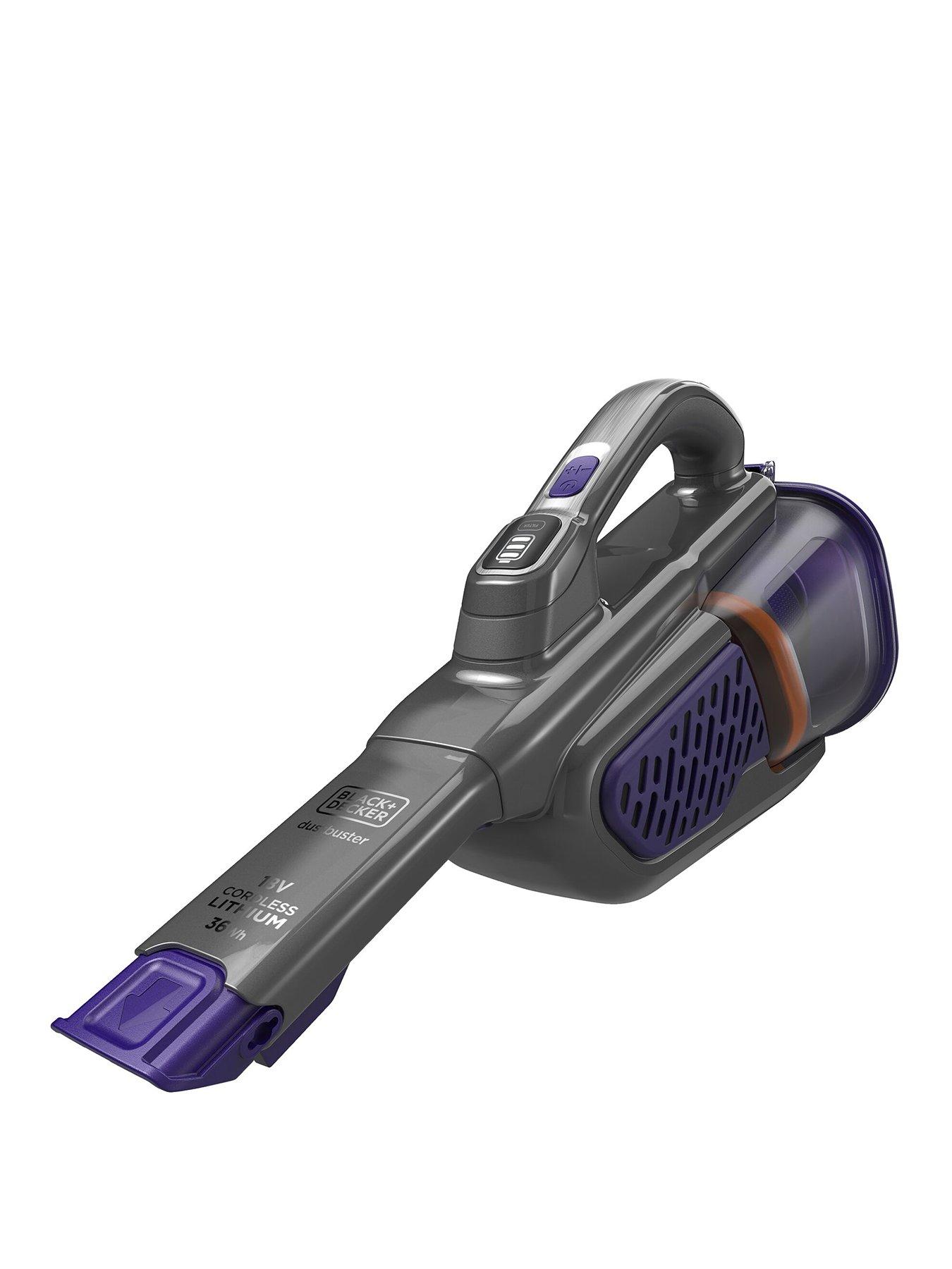 undefined BLACK+DECKER 18V Cordless Dustbuster Handheld Vacuum Cleaner with Pet Extension BHHV520BFP-GB