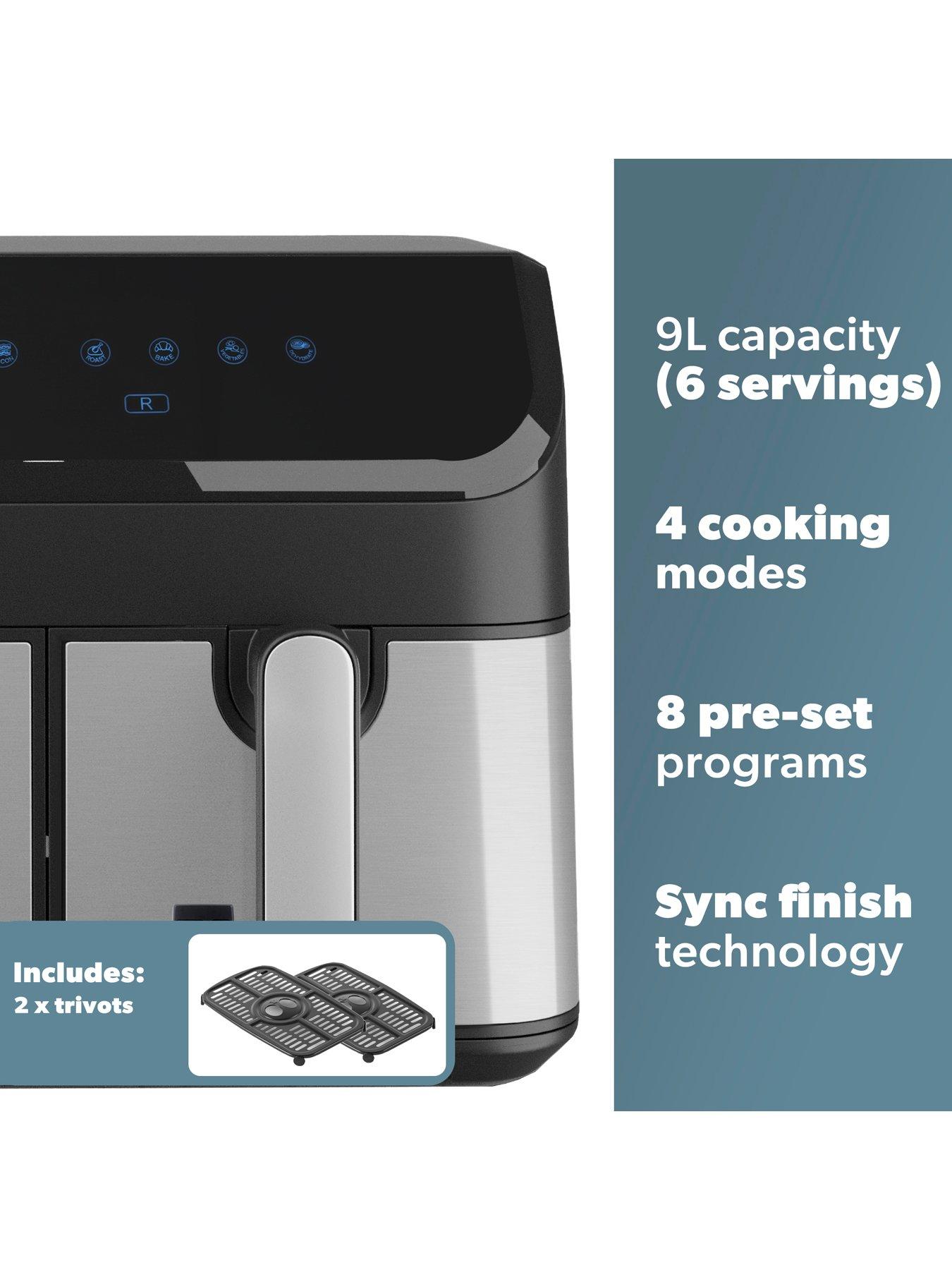 Image 4 of 7 of Daewoo Daewoo Xl 9L Digital Double Drawer Air Fryer