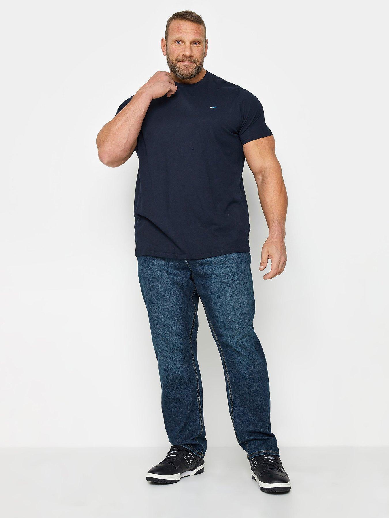 undefined Badrhino Mid Blue Stretch Jean