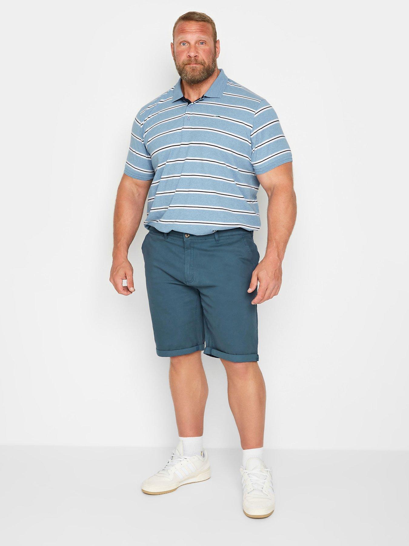 badrhino-stripe-short-sleeve-polo-shirt-blueback