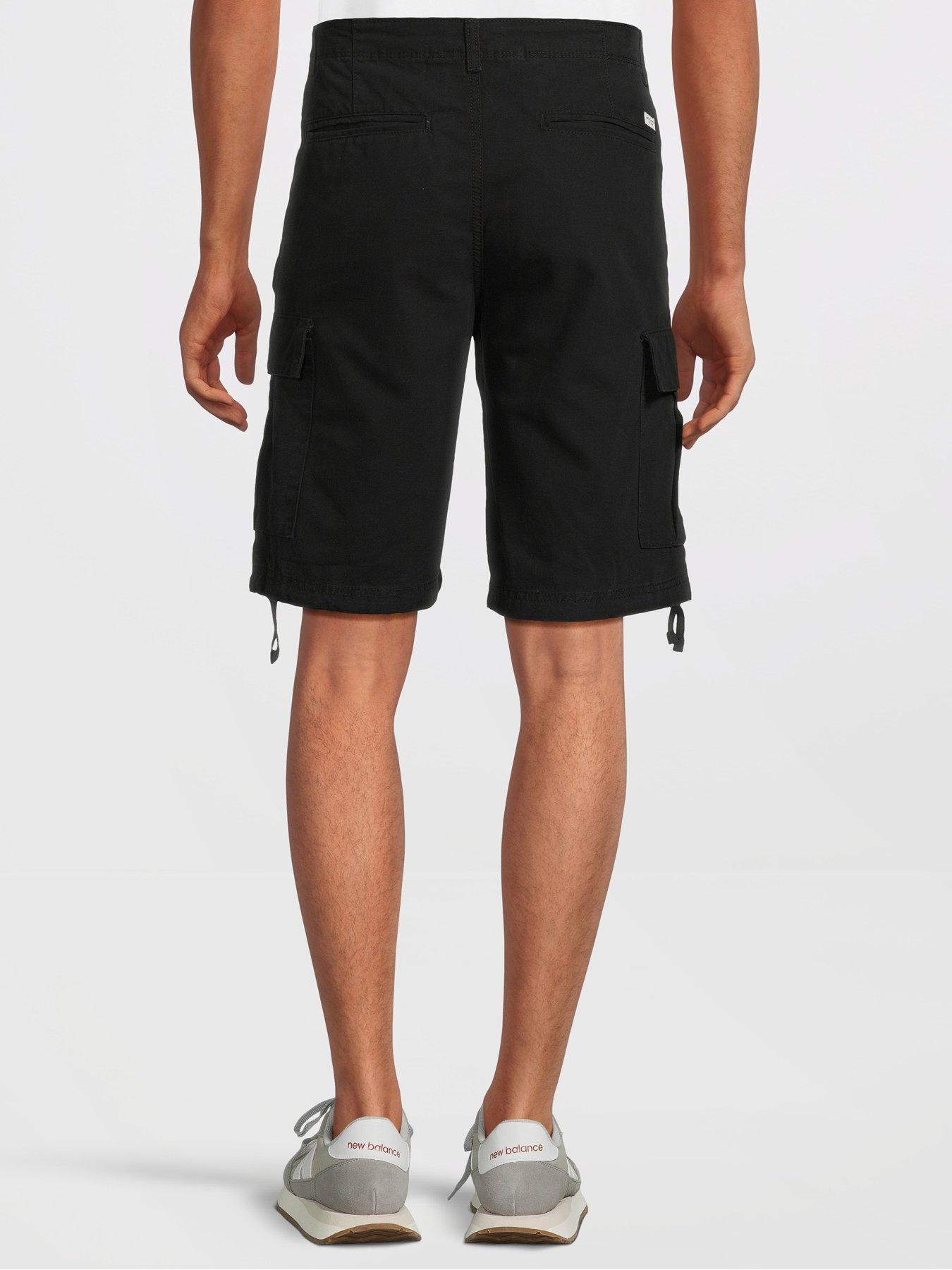 jack-jones-jack-amp-jones-cargo-shorts-blackstillFront