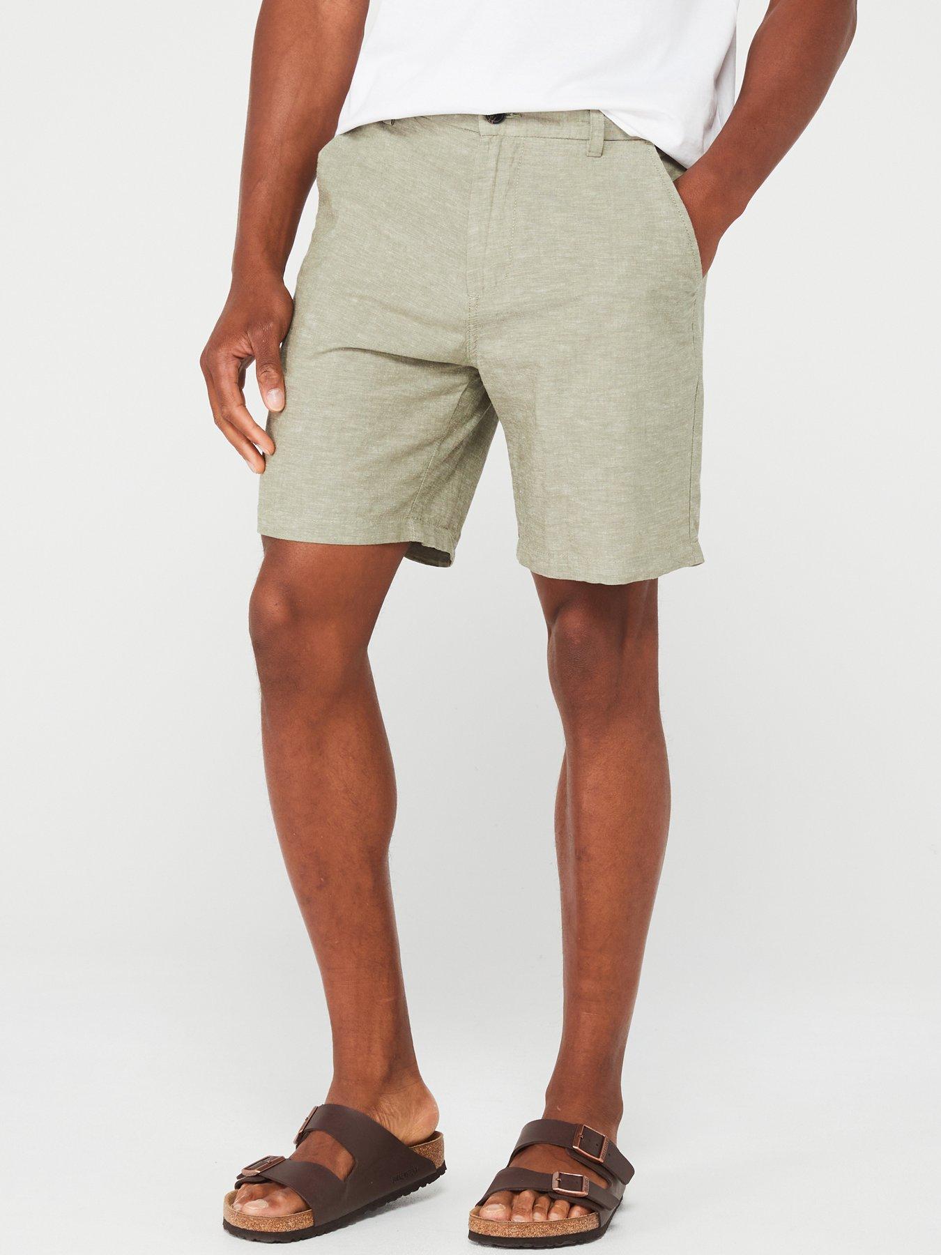 jack-jones-jack-amp-jones-linen-blend-shorts-navy