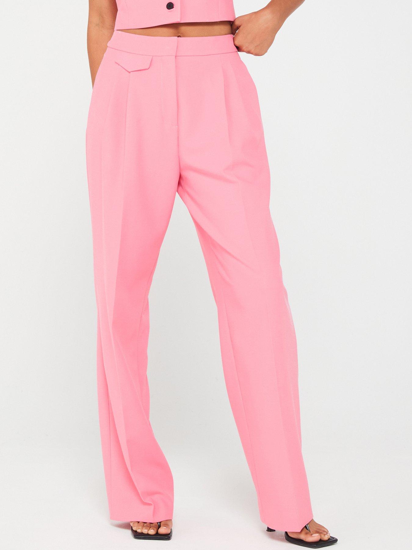 hugo-hugo-red-helepher-straight-leg-trouser-pink