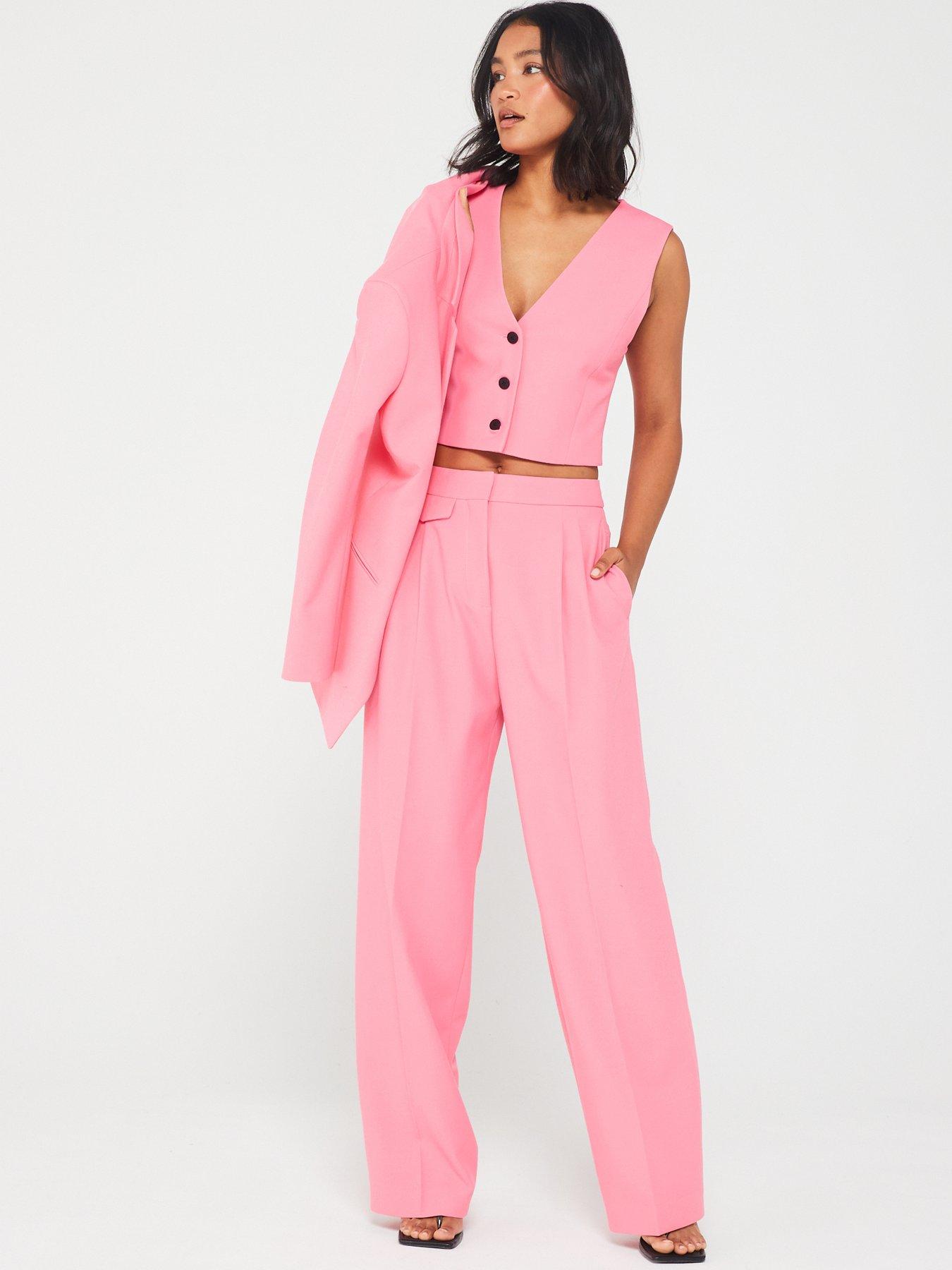 hugo-hugo-red-helepher-straight-leg-trouser-pinkdetail