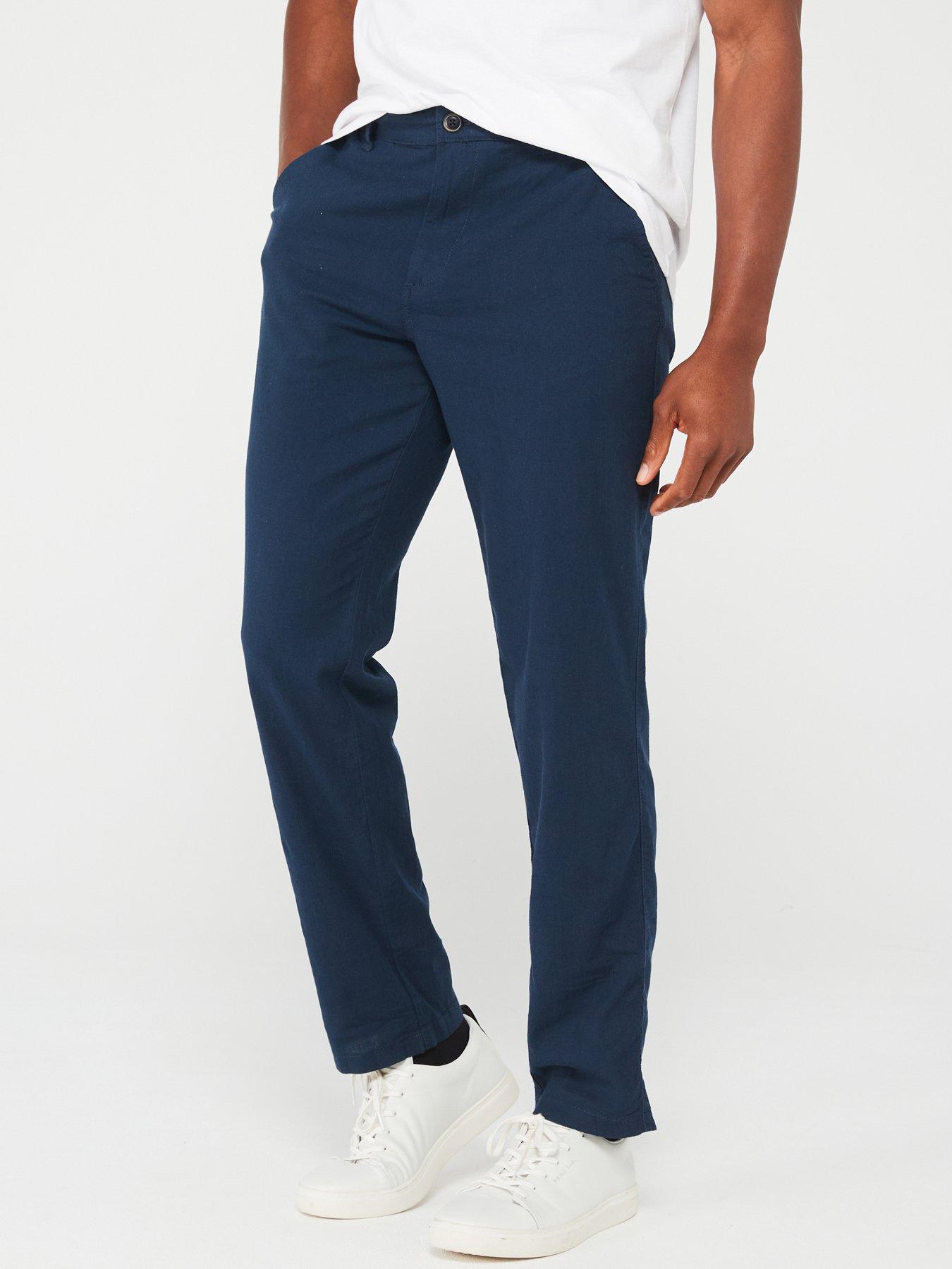 jack-jones-jack-amp-jones-linen-blend-regular-fit-chino-trousers-navy