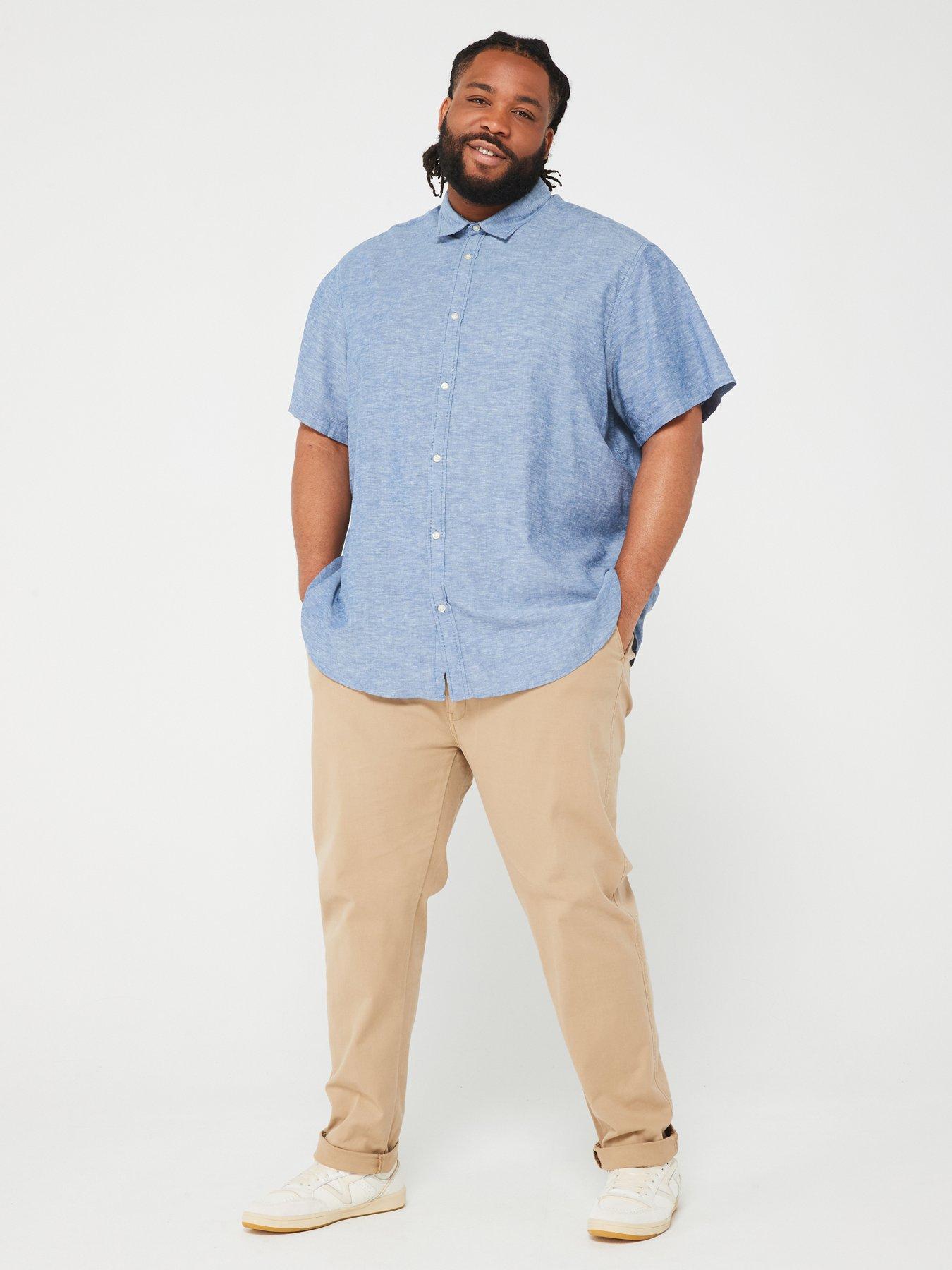 jack-jones-jack-amp-jones-plus-short-sleeve-linen-shirt-light-blueback