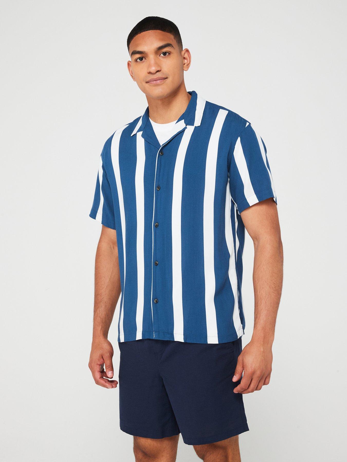 jack-jones-jack-amp-jones-short-sleeve-stripe-resort-shirt-blue